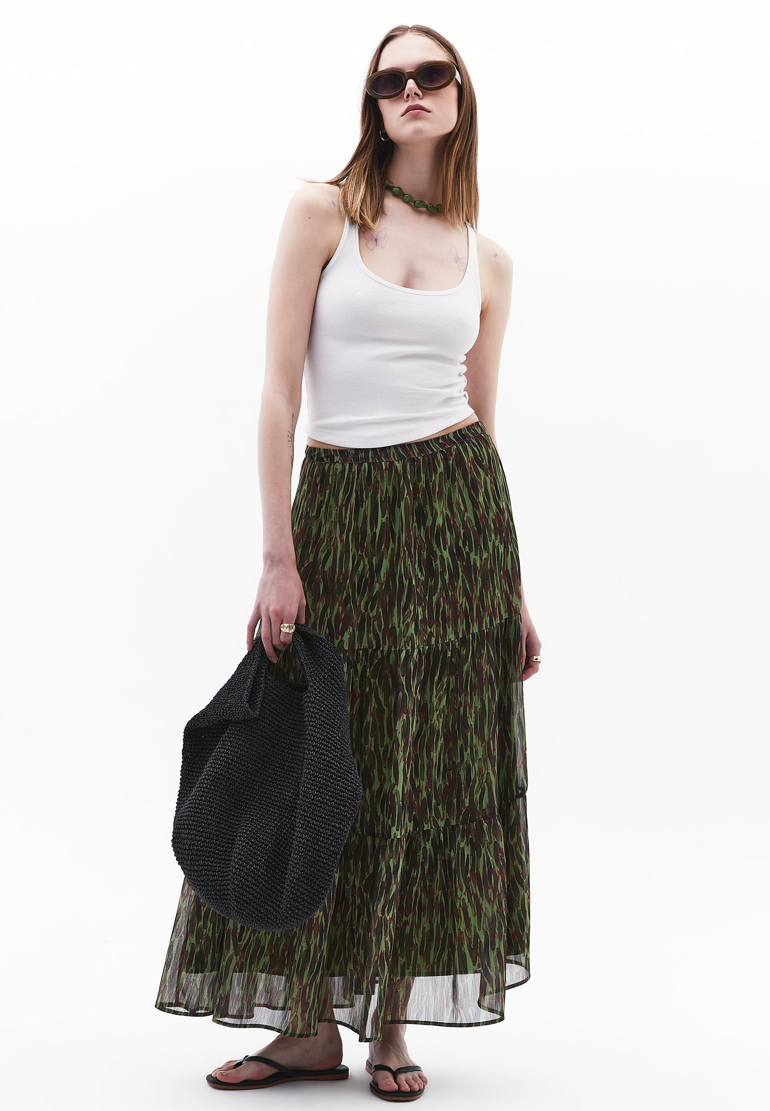 FLOWING SKIRT - ABSTRACT COMB