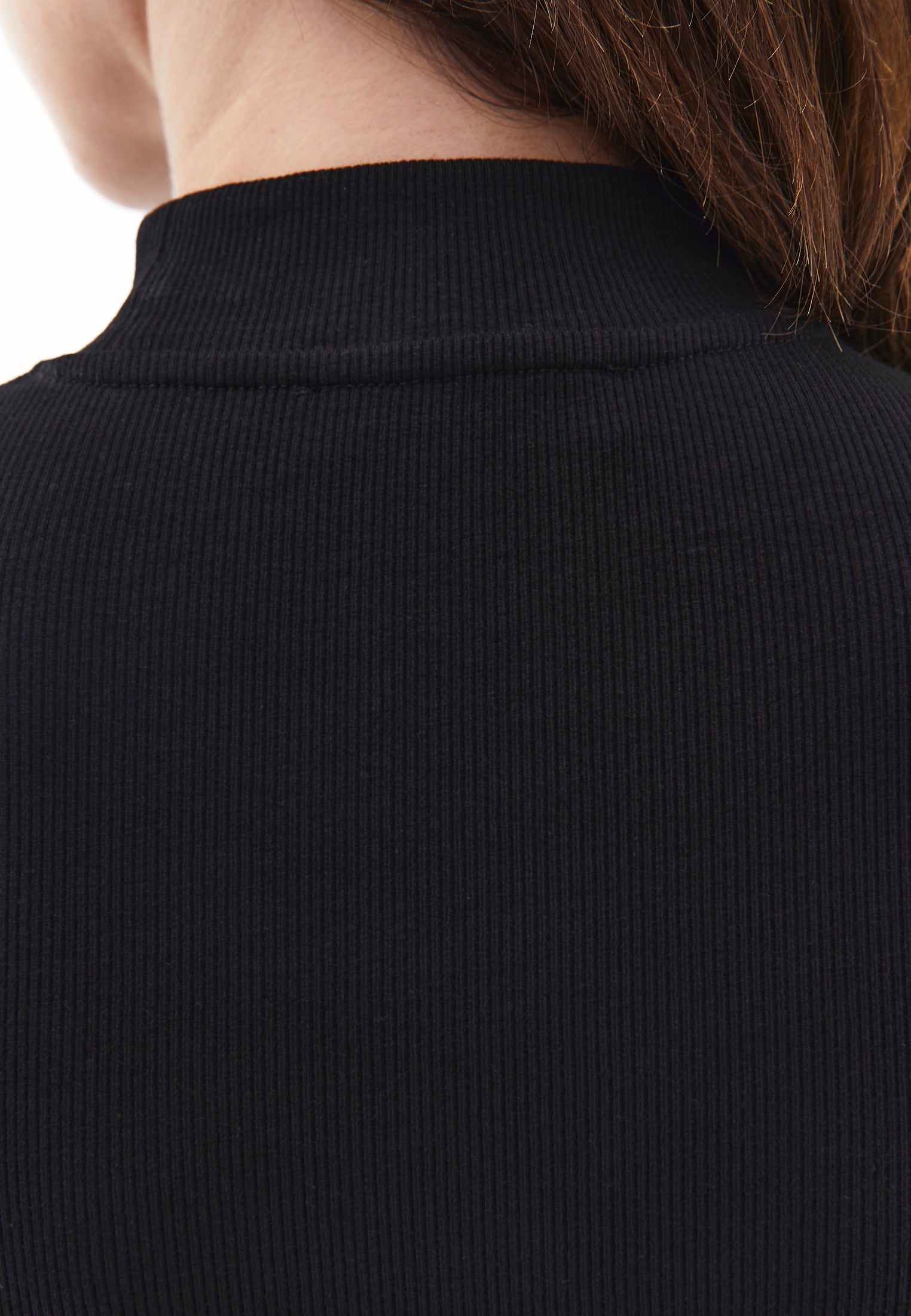 Long Sleeve T-Shirt With Cut Out Details - BLACK