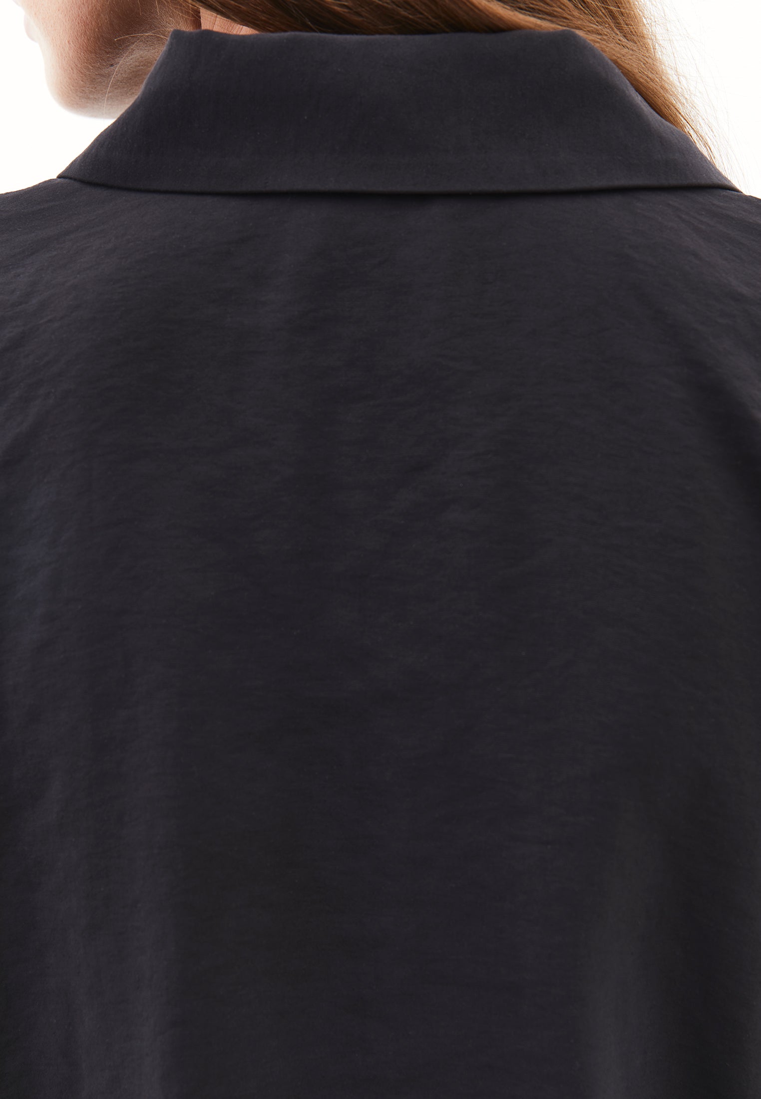 Oversize Tunic Shirt - BLACK