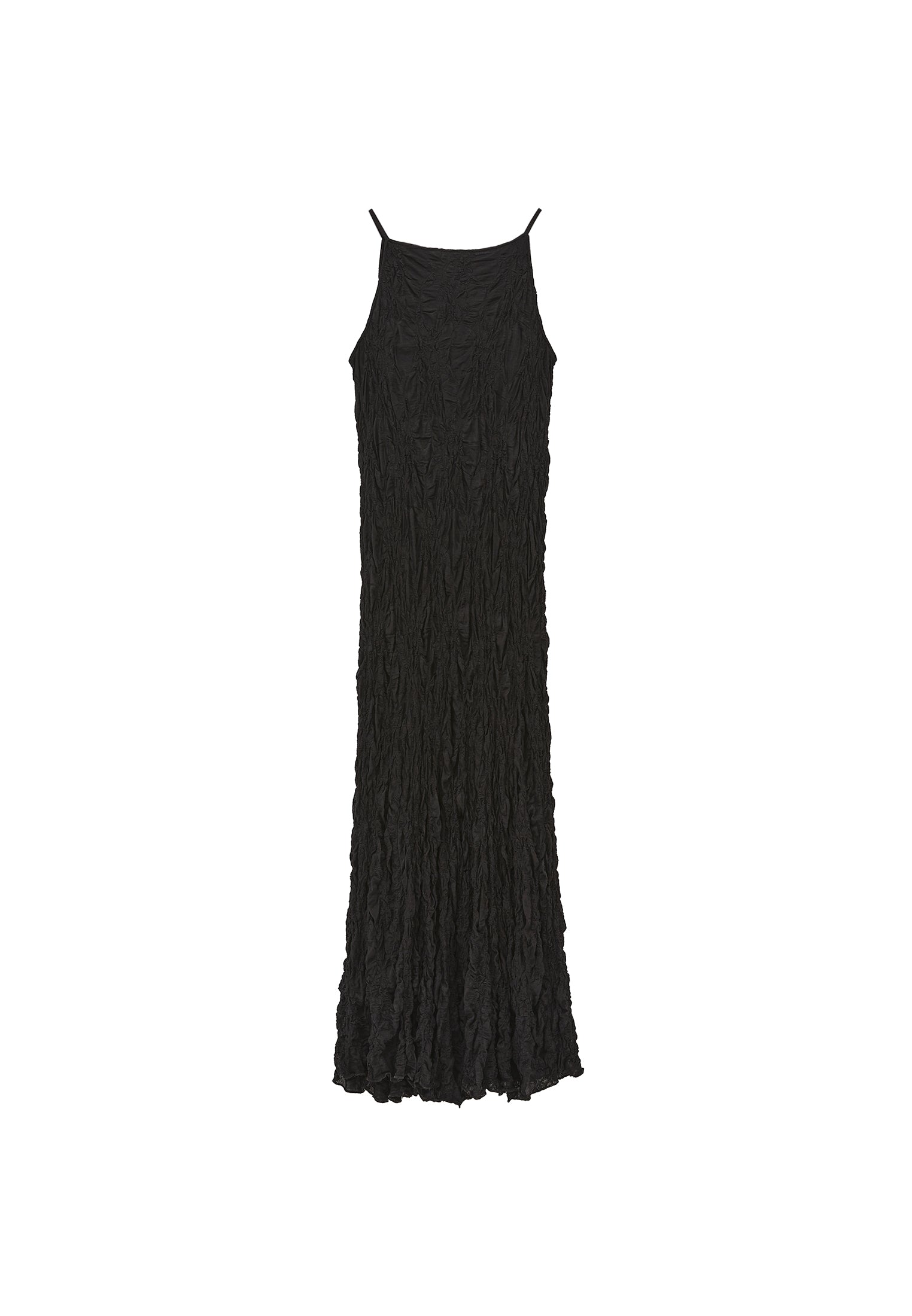 Long Lace Dress - BLACK