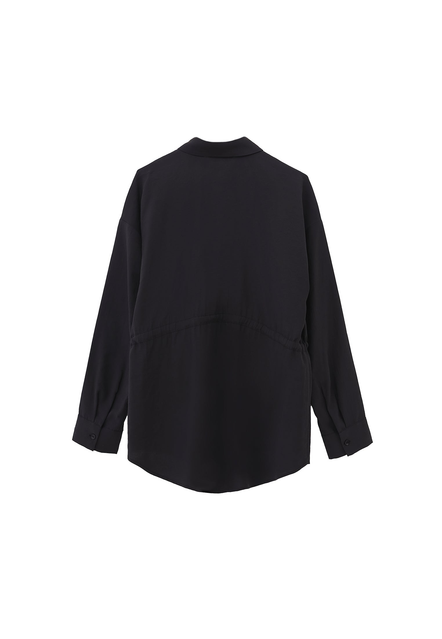 Oversize Tunic Shirt - BLACK