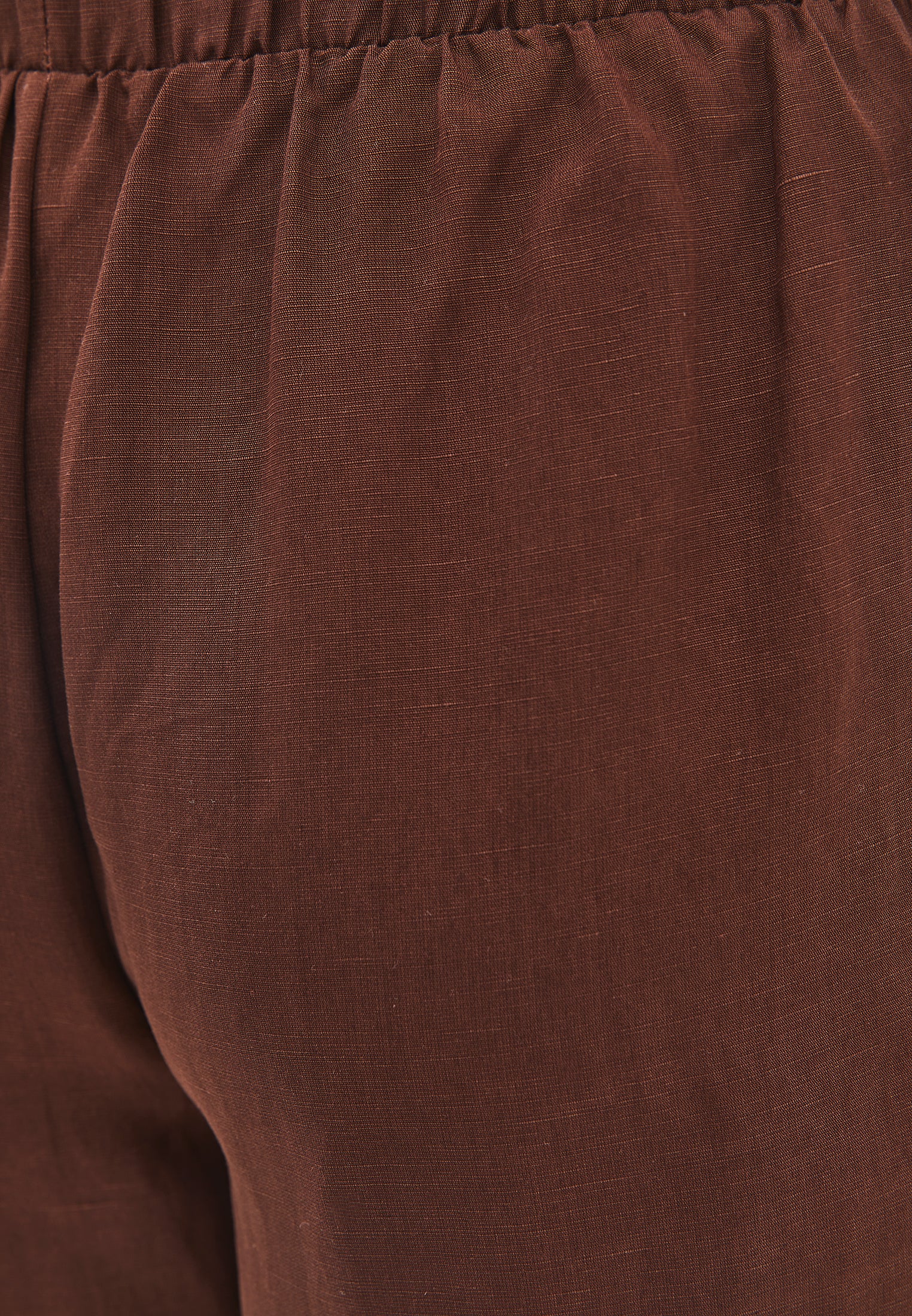 بنطلون واسع الساقين عالي الخصر - CHICORY COFFEE