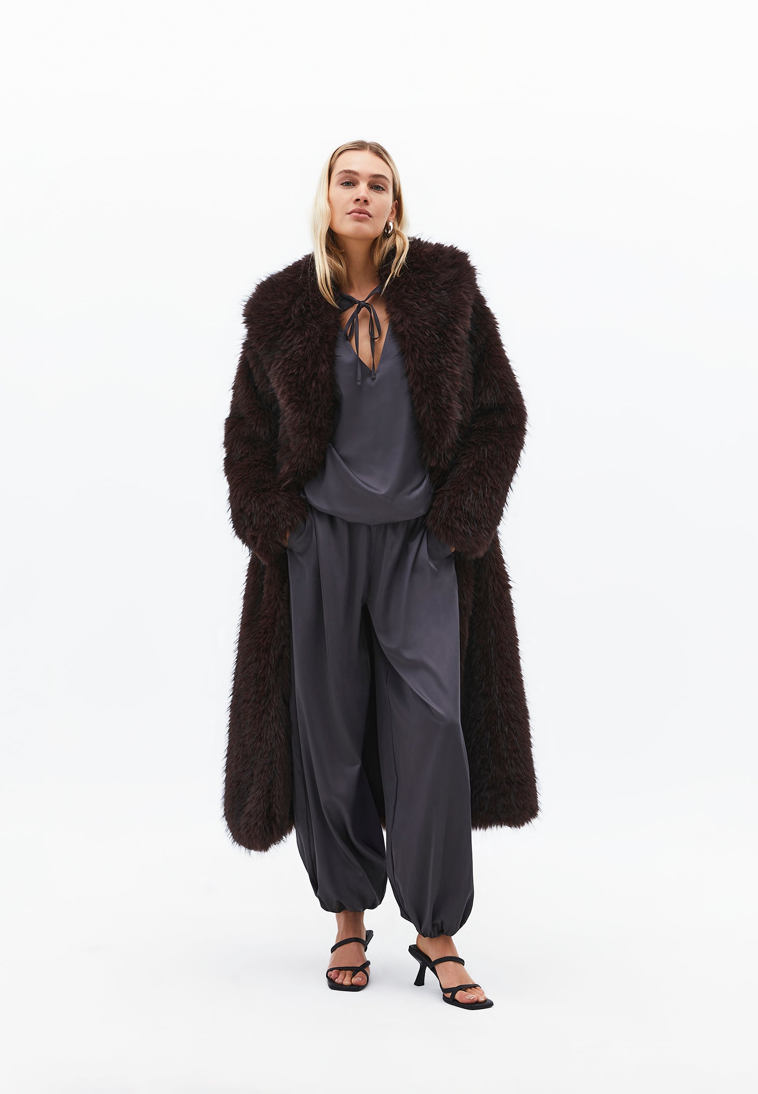 Oversize High Waist Balloon Form Jogger Pants - EIFFEL TOWER