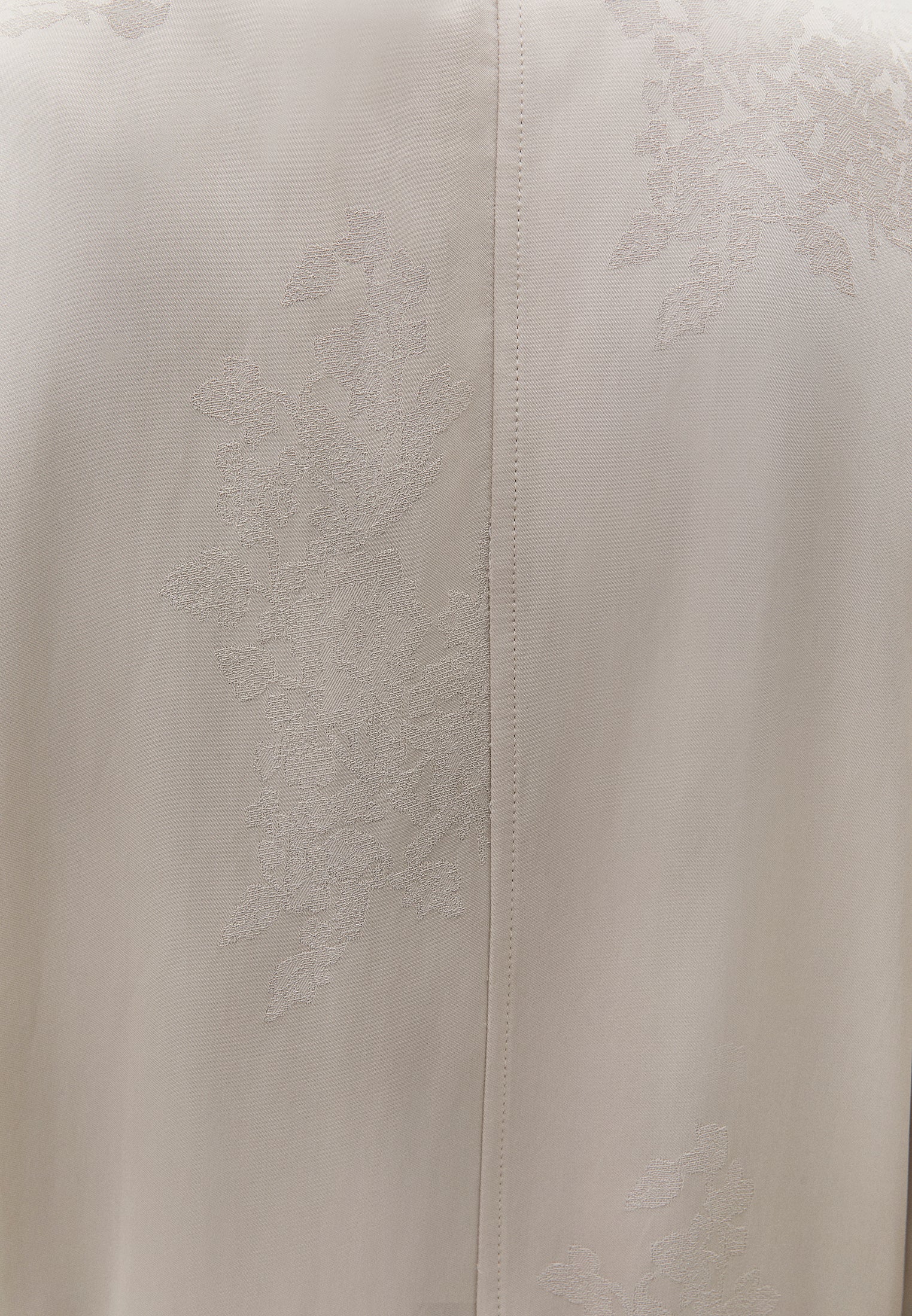 Long Embroidered Detail Oversize Kimono - FEATHER GRAY