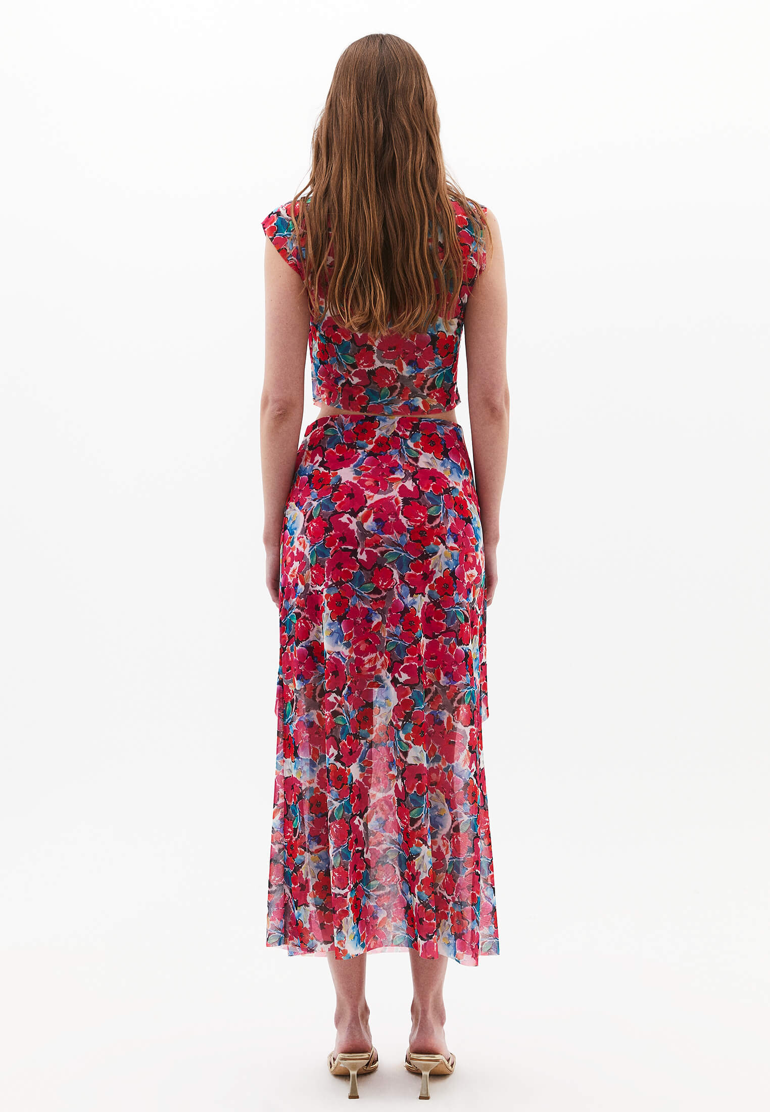 High Waist Skirt - FLOWER COMB