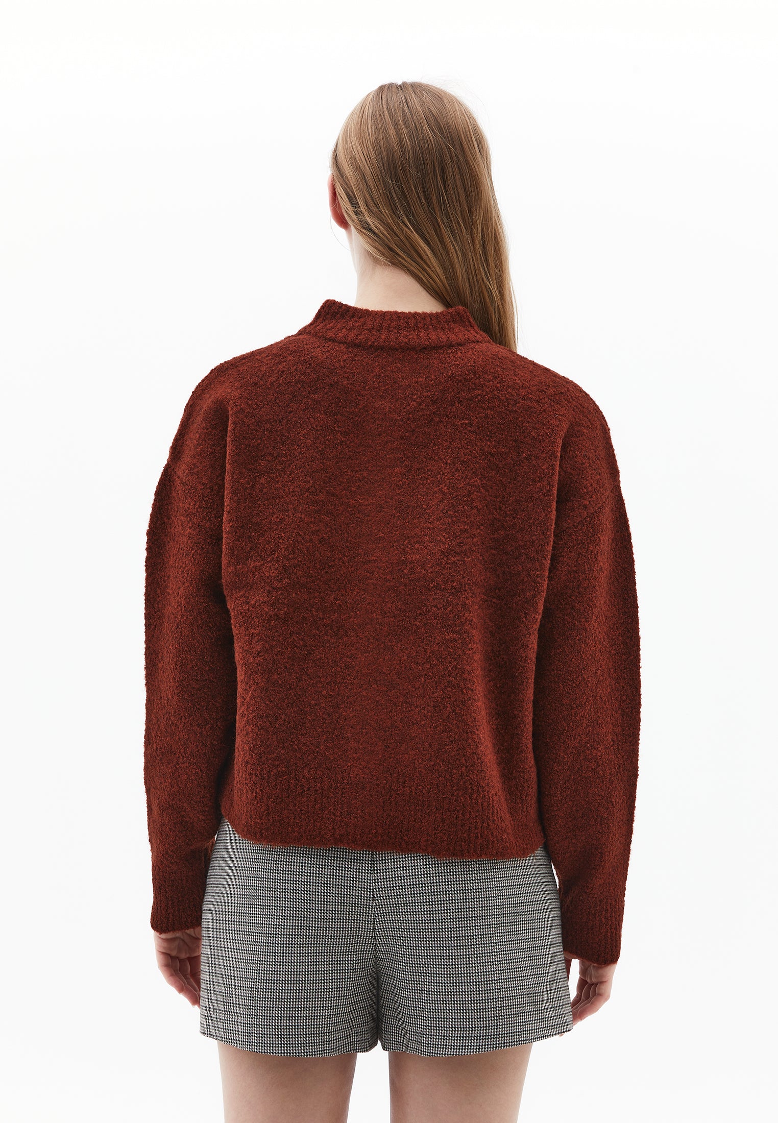 كارديجان بأكمام طويلة ناعم - طوب مقلي