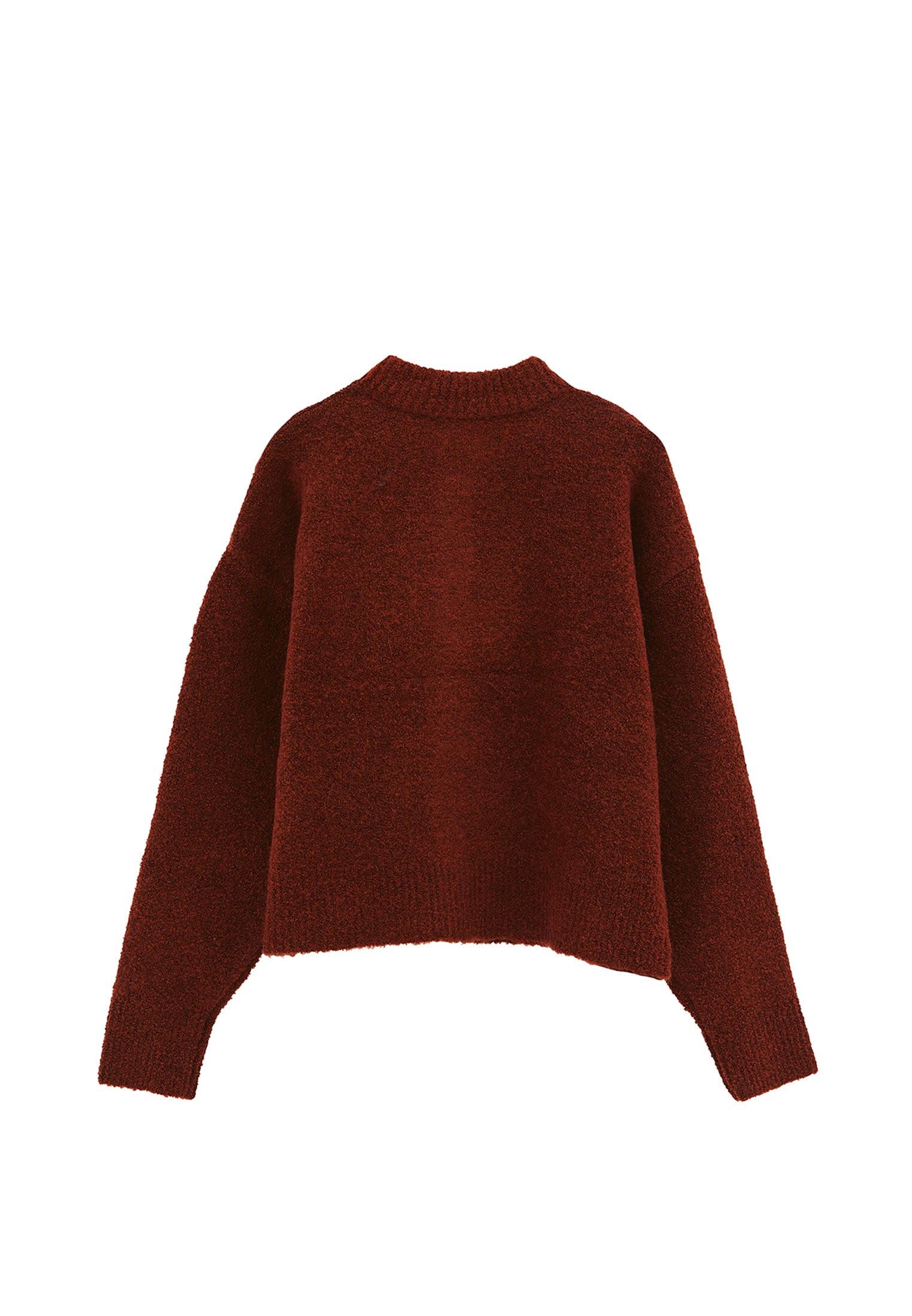 كارديجان بأكمام طويلة ناعم - طوب مقلي