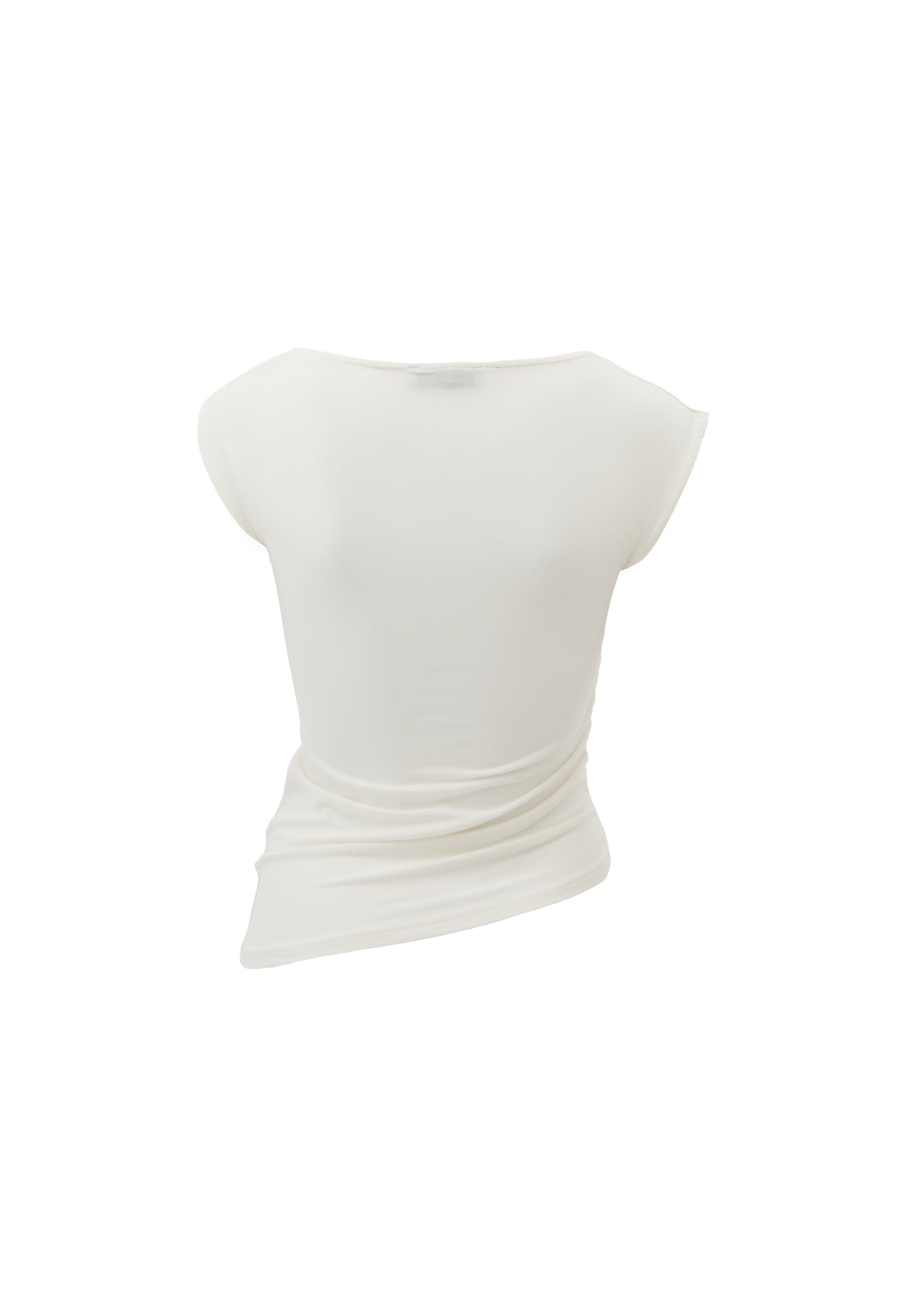 ASYMMETRIC BLOUSE - ICE MILK