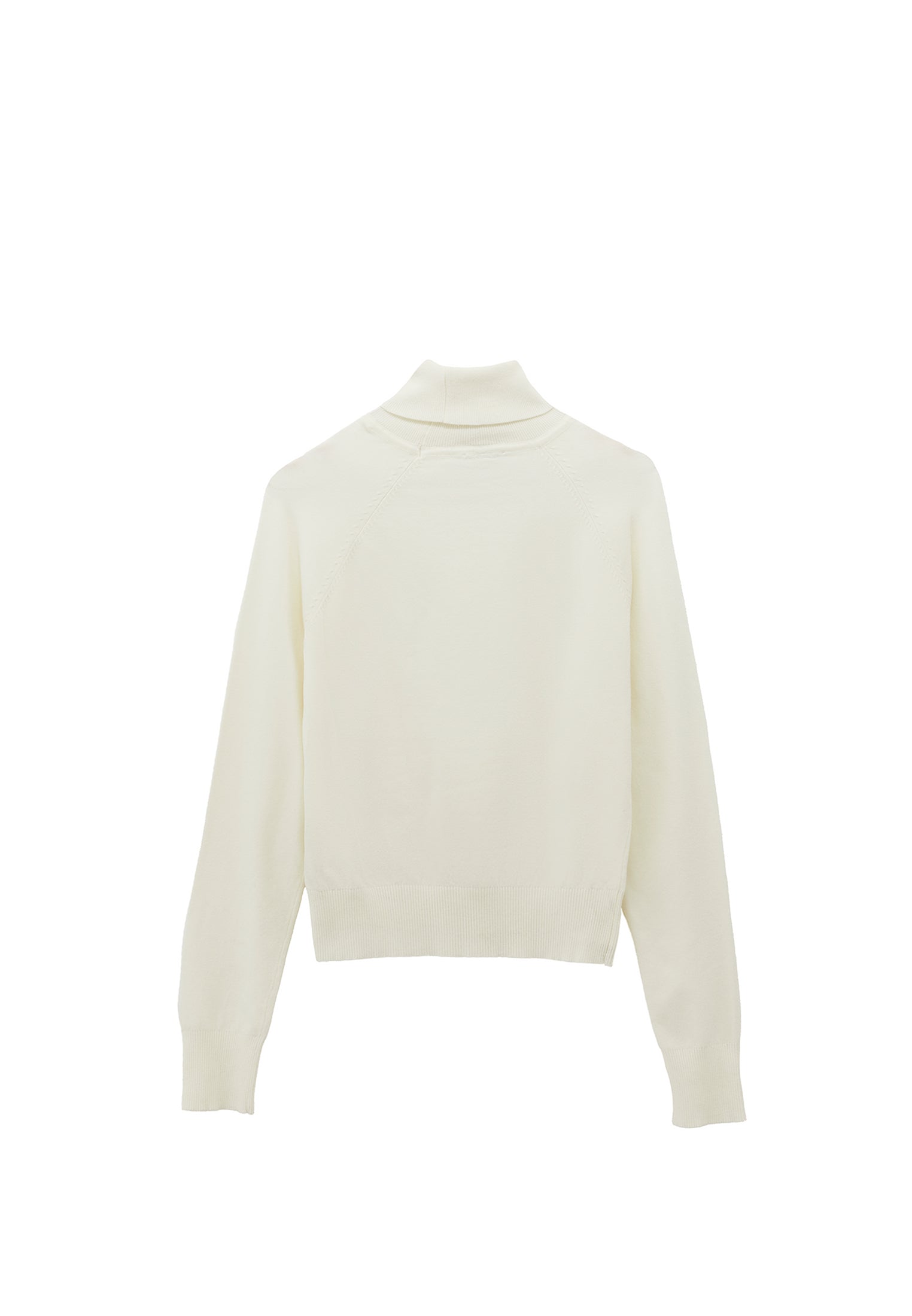Slim Fit Turtleneck Knitwear - ICE MILK