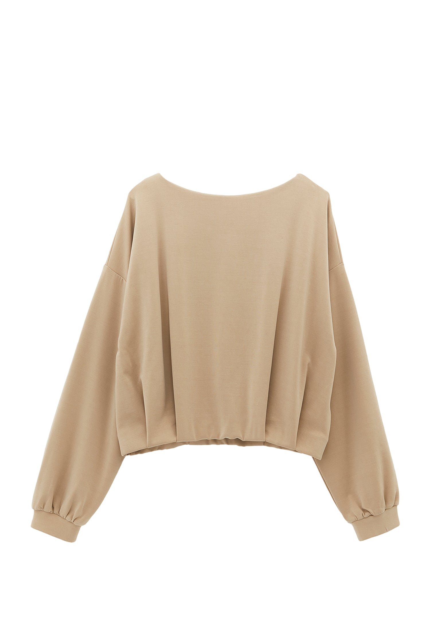 V Neck Modal Sweatshirt - ISLAND FOSSIL