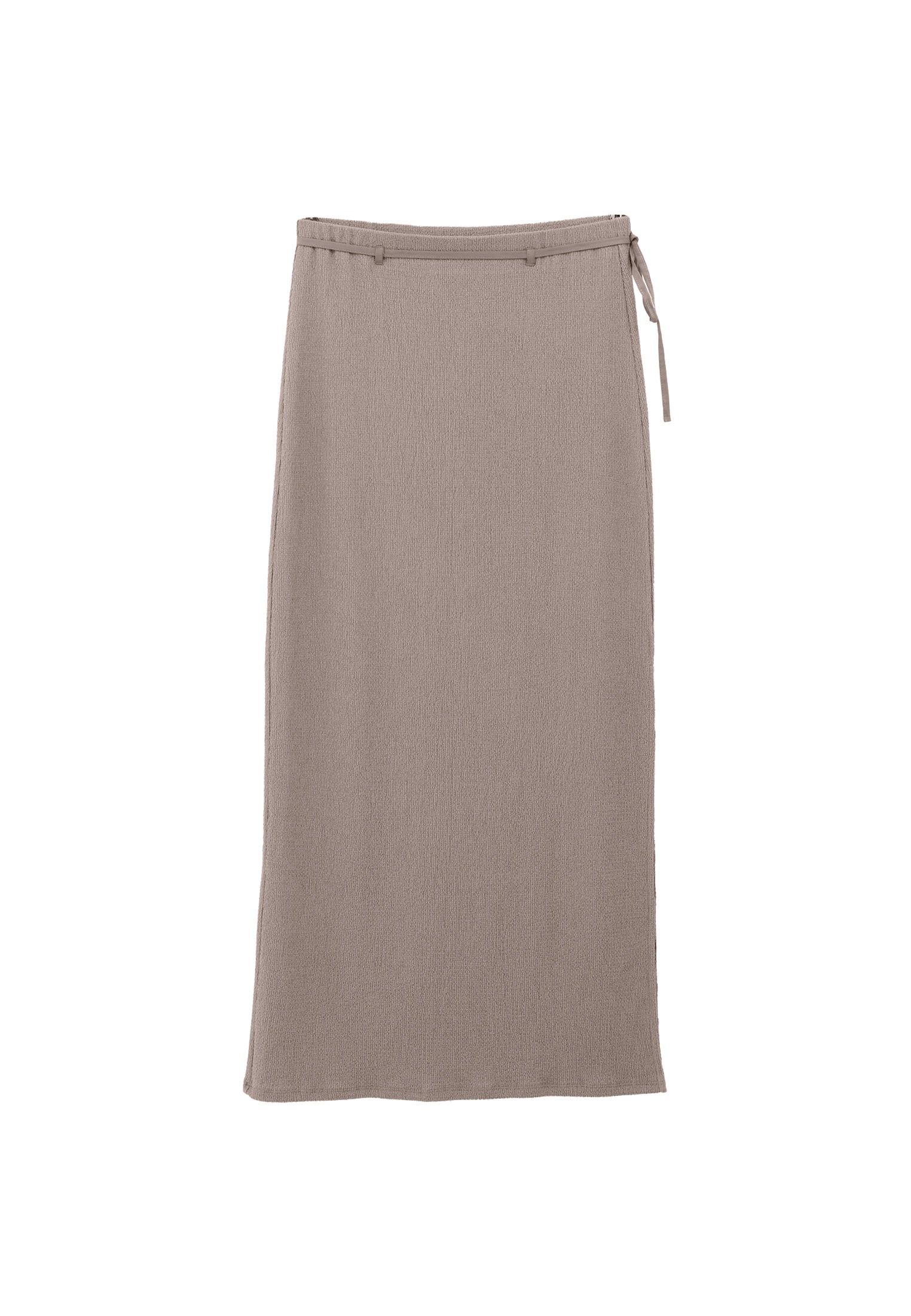 High Waist Slit Detailed Maxi Skirt - ISLAND FOSSIL