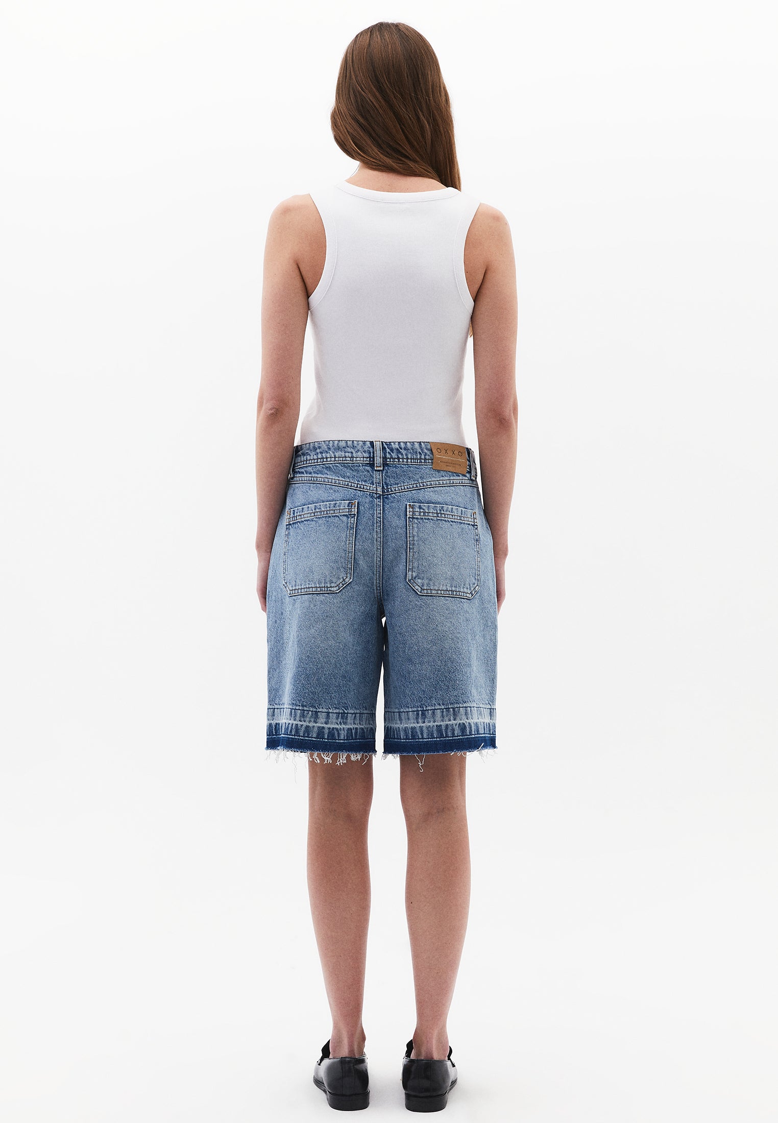 شورت صيفي قصير من الدنيم - دنيم أزرق فاتح