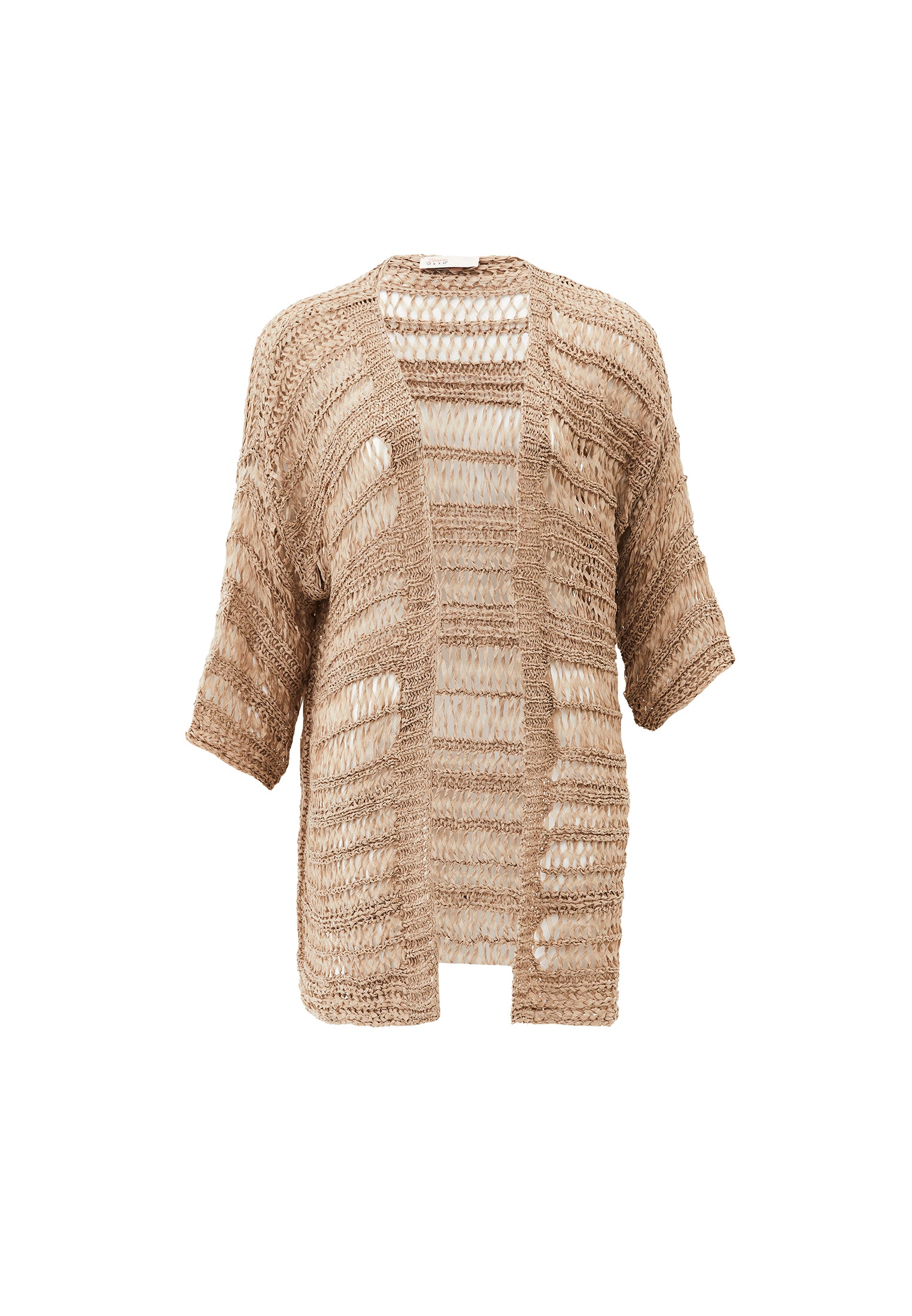 Comfortable Long Cardigan - OXFORD TAN