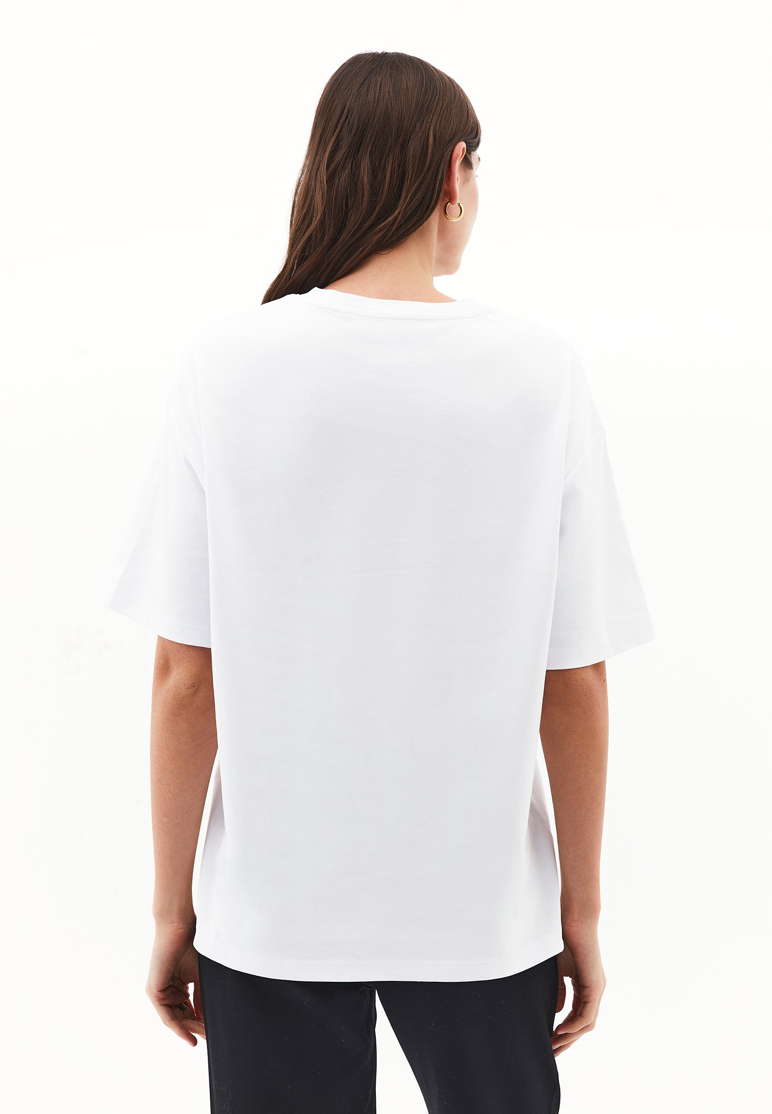 Oversize Cotton T-Shirt - WHITE