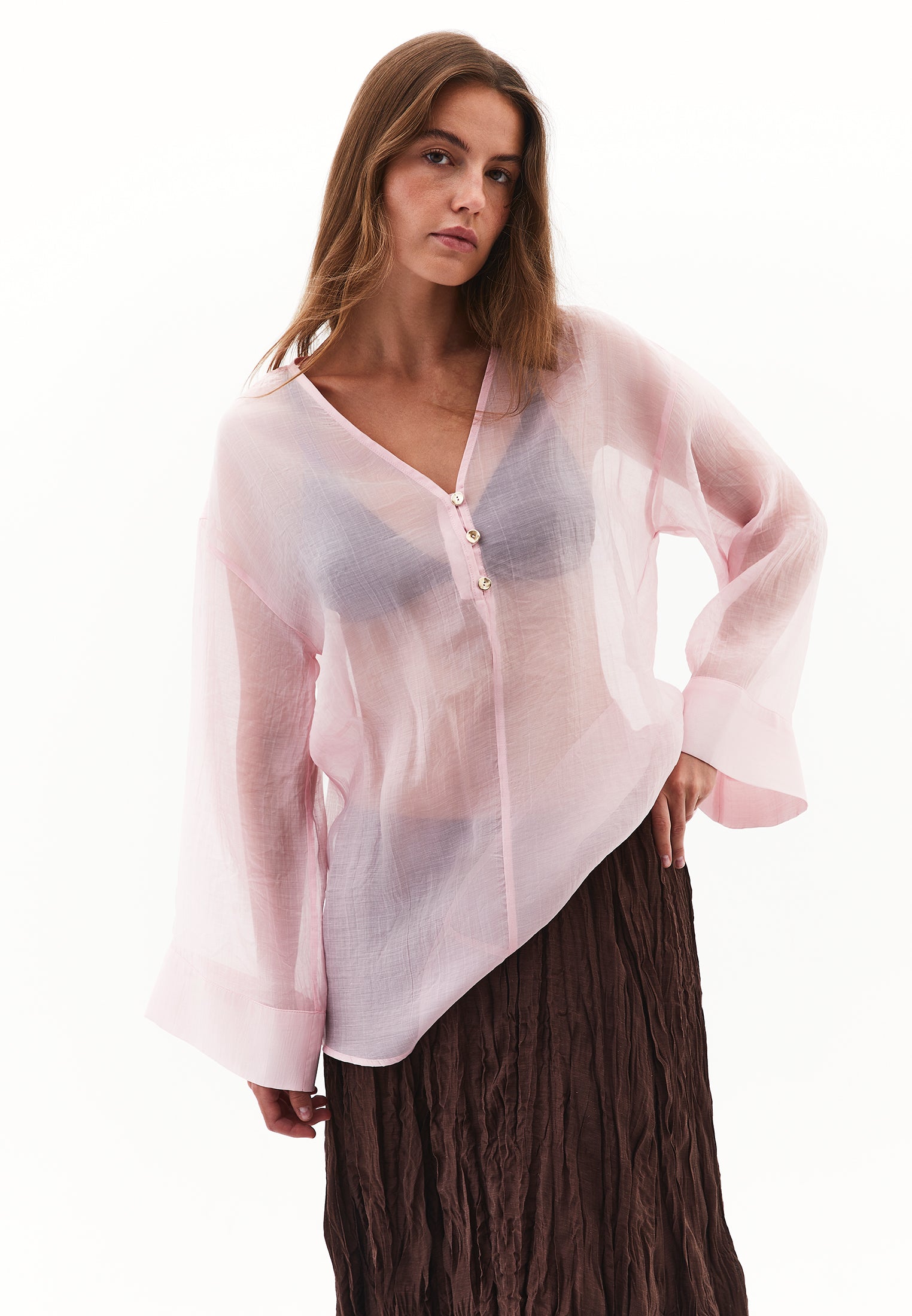 بلوزة تونيك مفصلة بأزرار - ZEPHYR