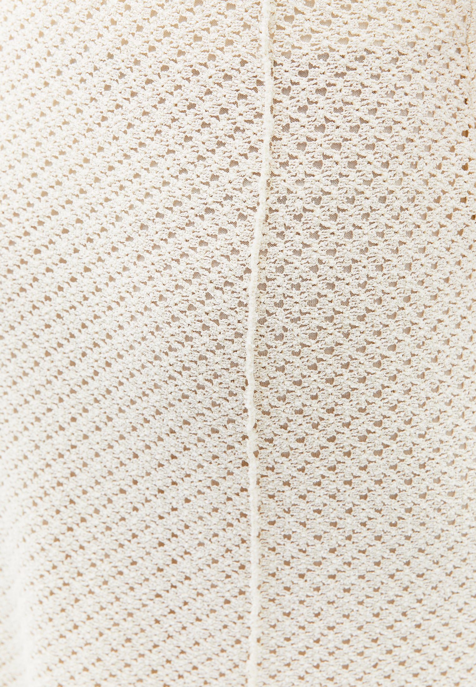 Ajour A-Line Long Skirt - ALMOND MILK