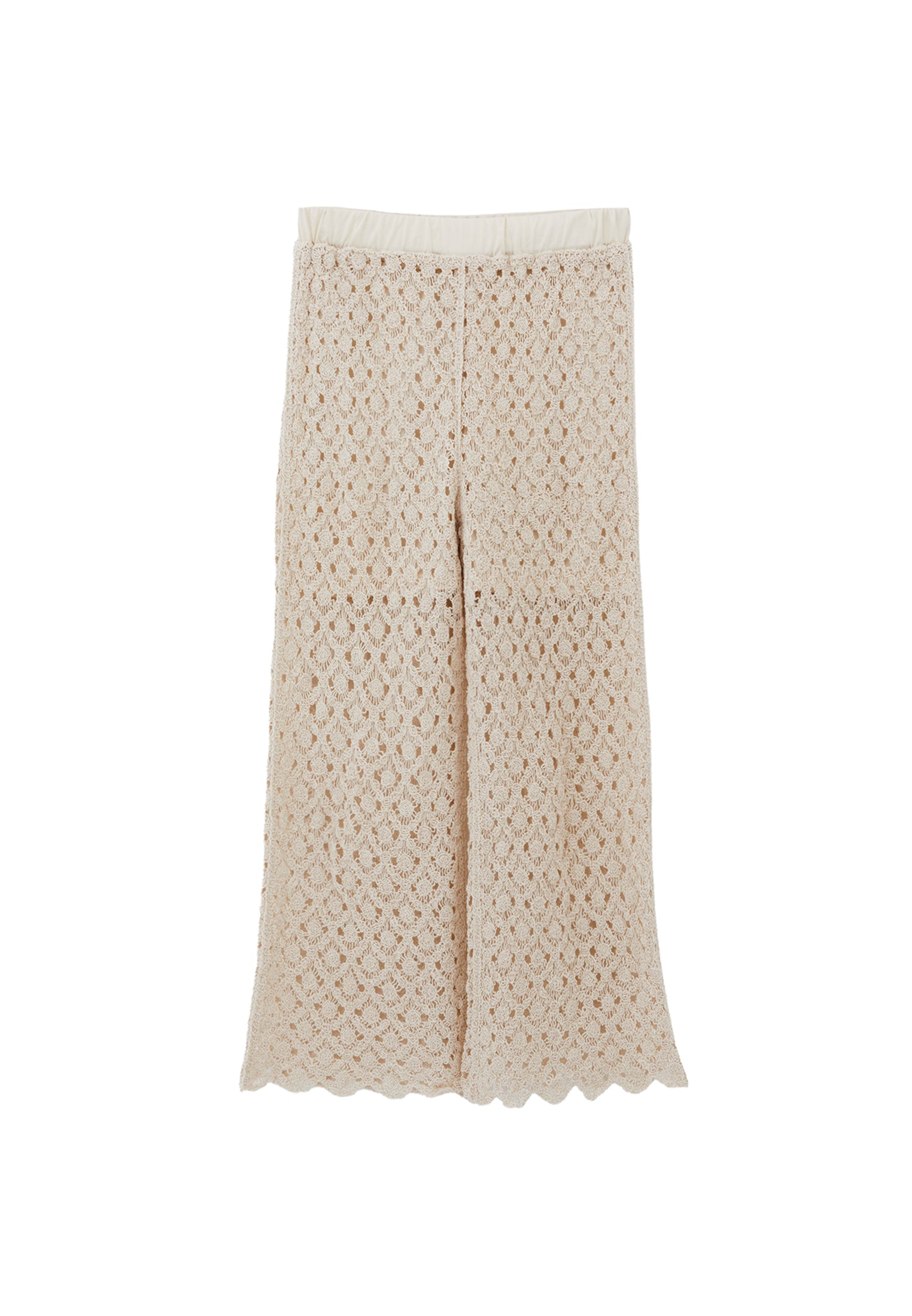 سروال مستقيم الساق - حليب اللوز