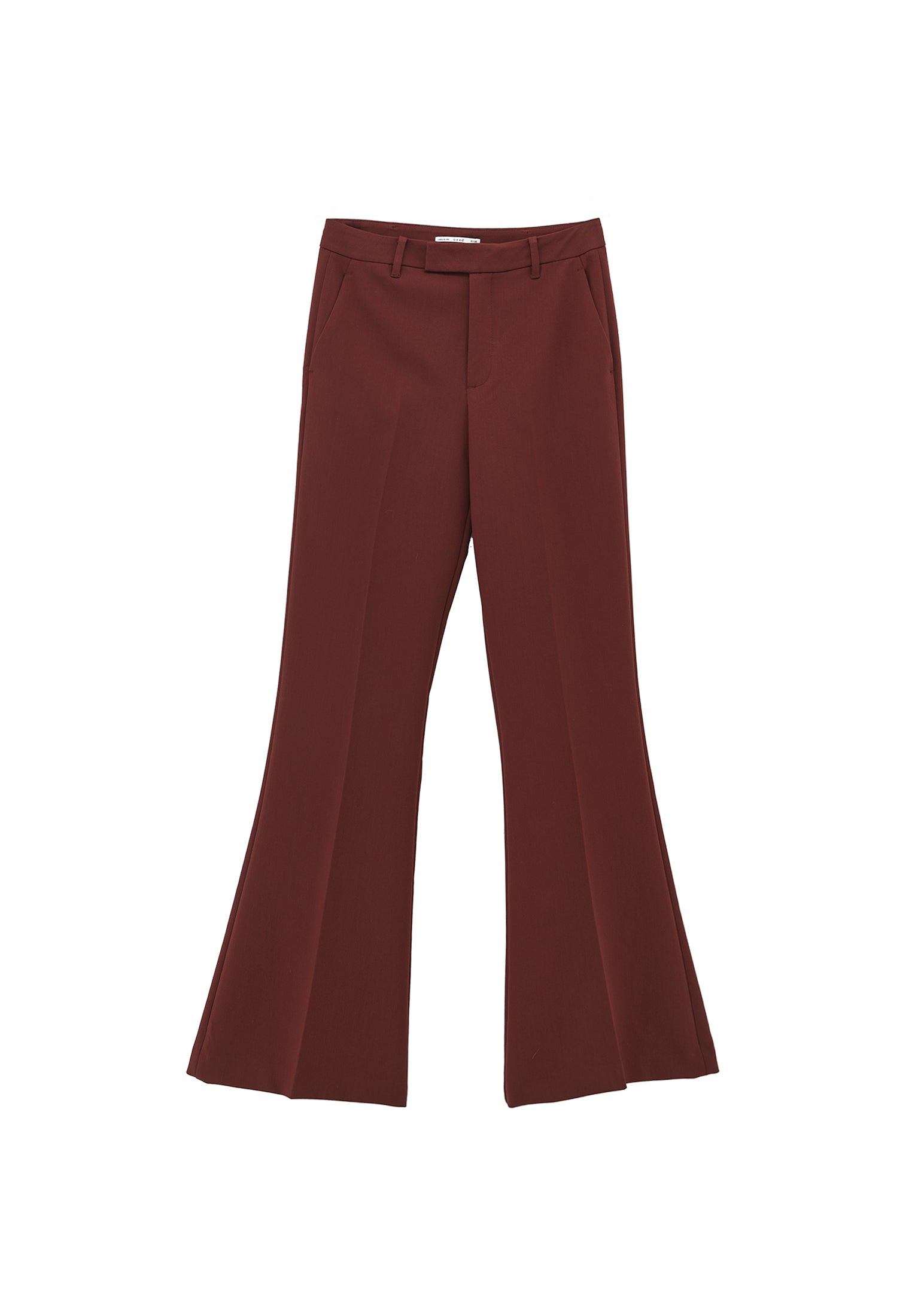 Spanish Leg High Waist Pants - BITTER CHOCOLATE