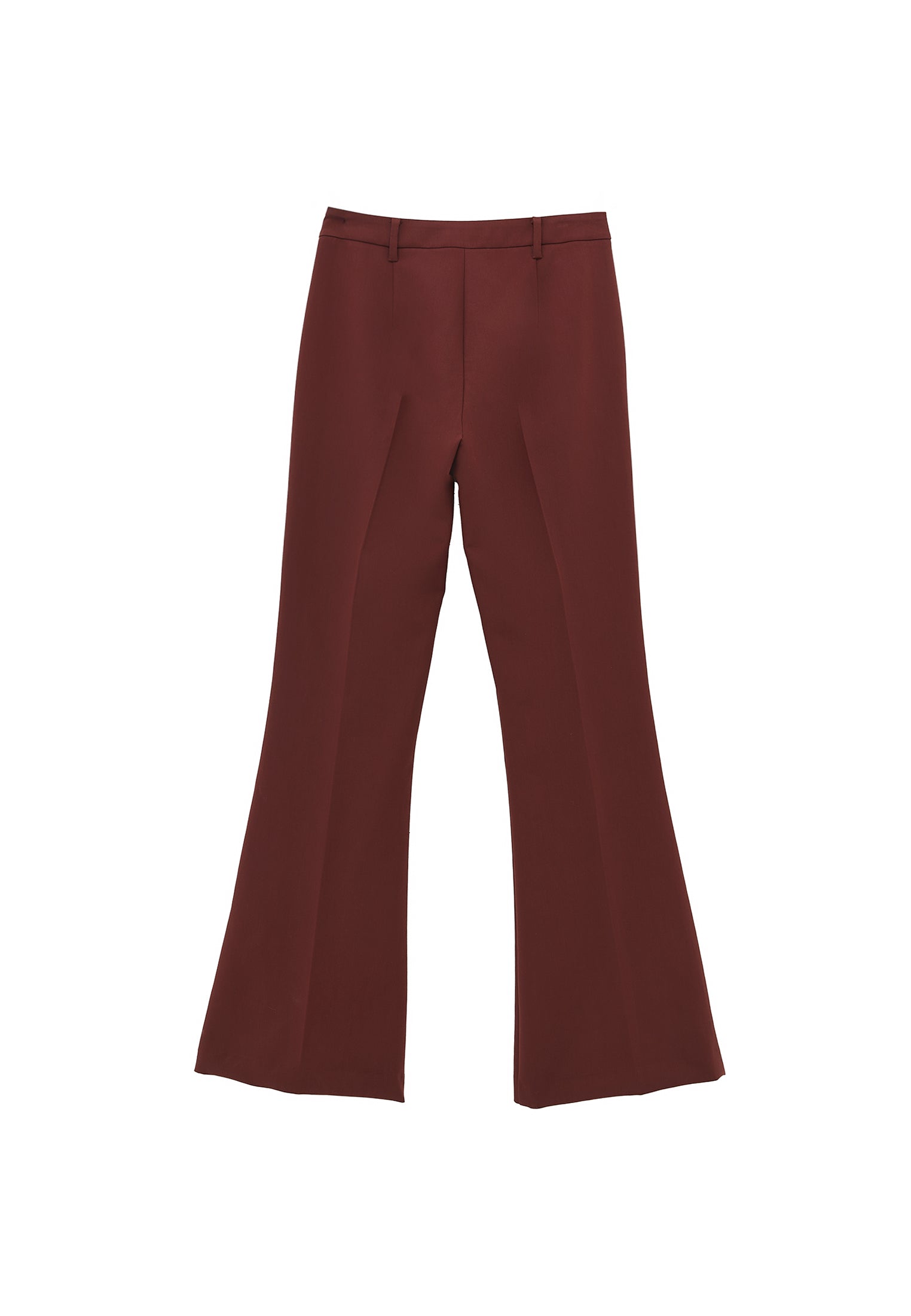 Spanish Leg High Waist Pants - BITTER CHOCOLATE