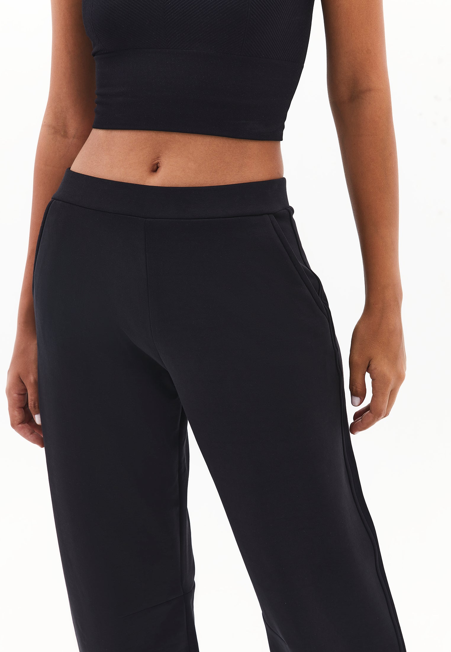 بنطلون بساق برميل - أسود