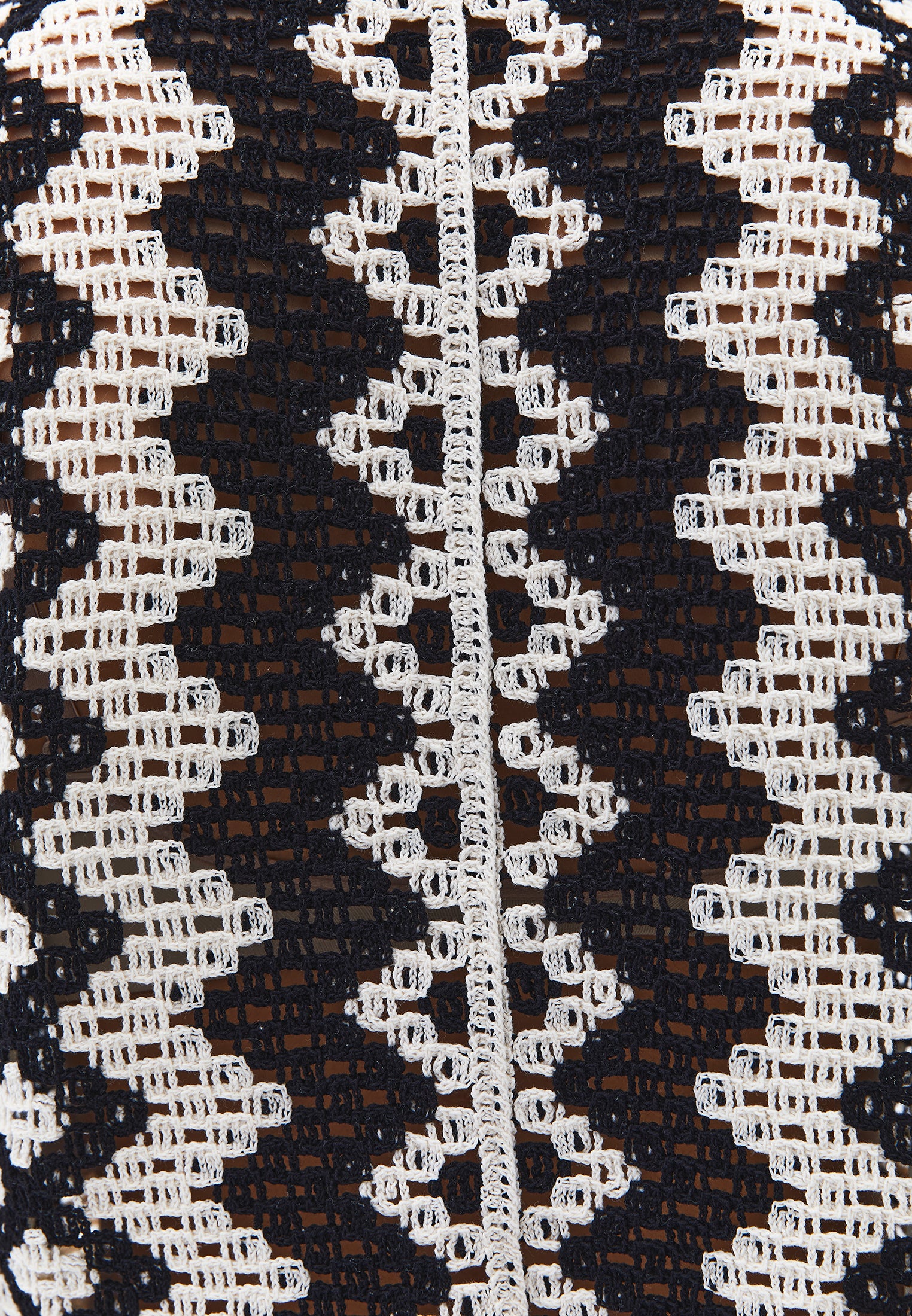 Zero Neck Vest - ICE MILK/BLACK