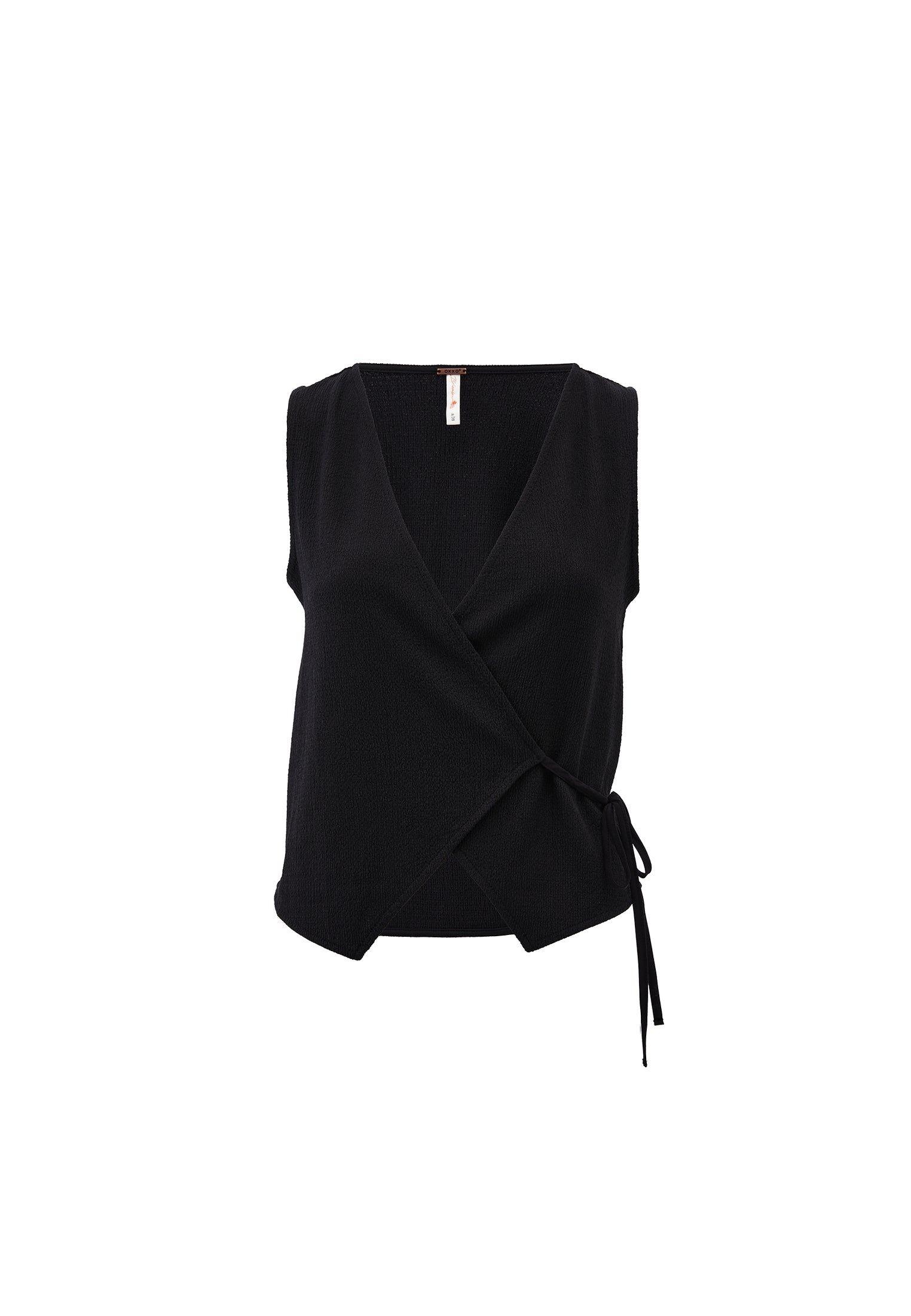 سترة مزدوجة الصدرية - أسود