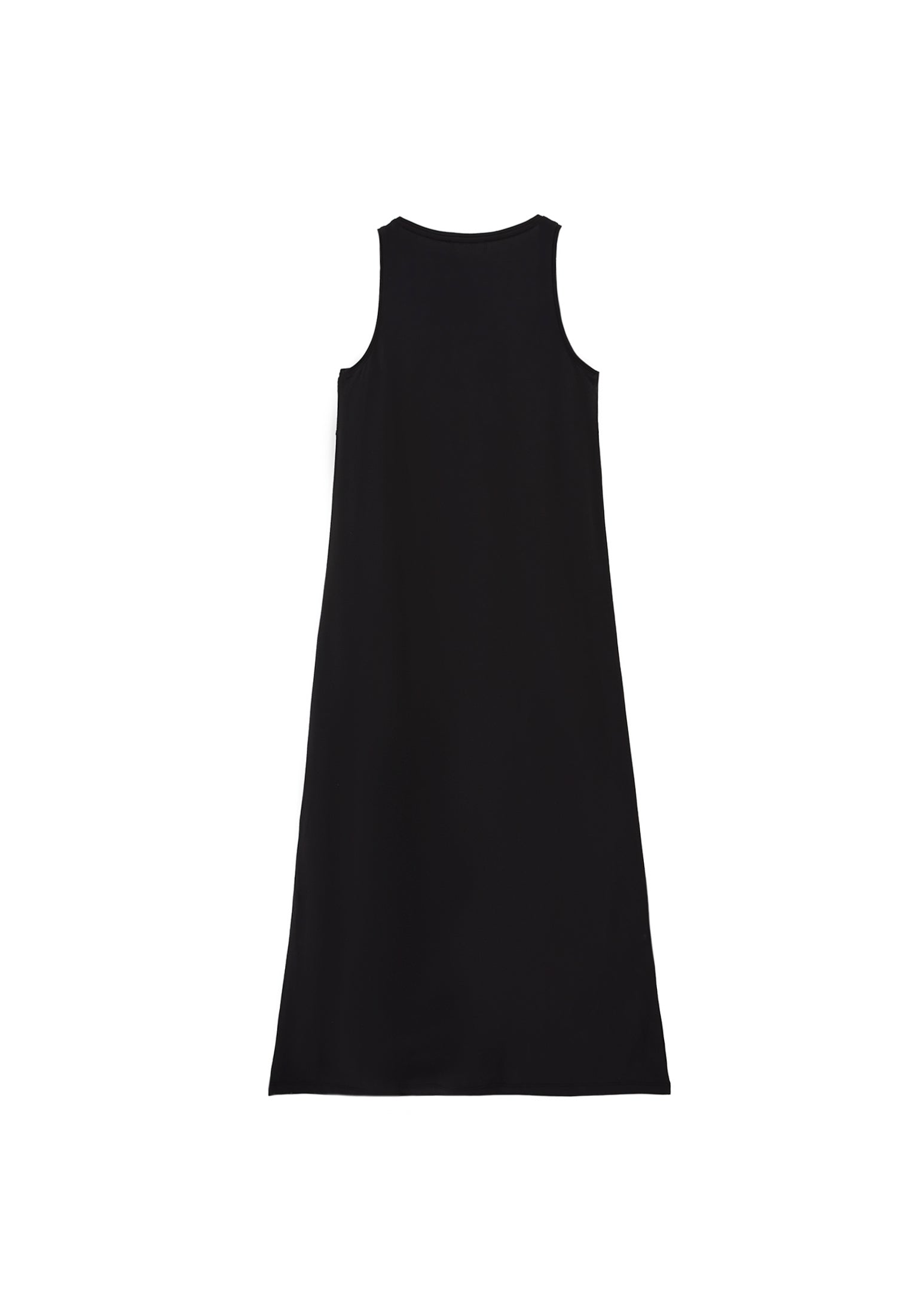 U Neck Dress - BLACK