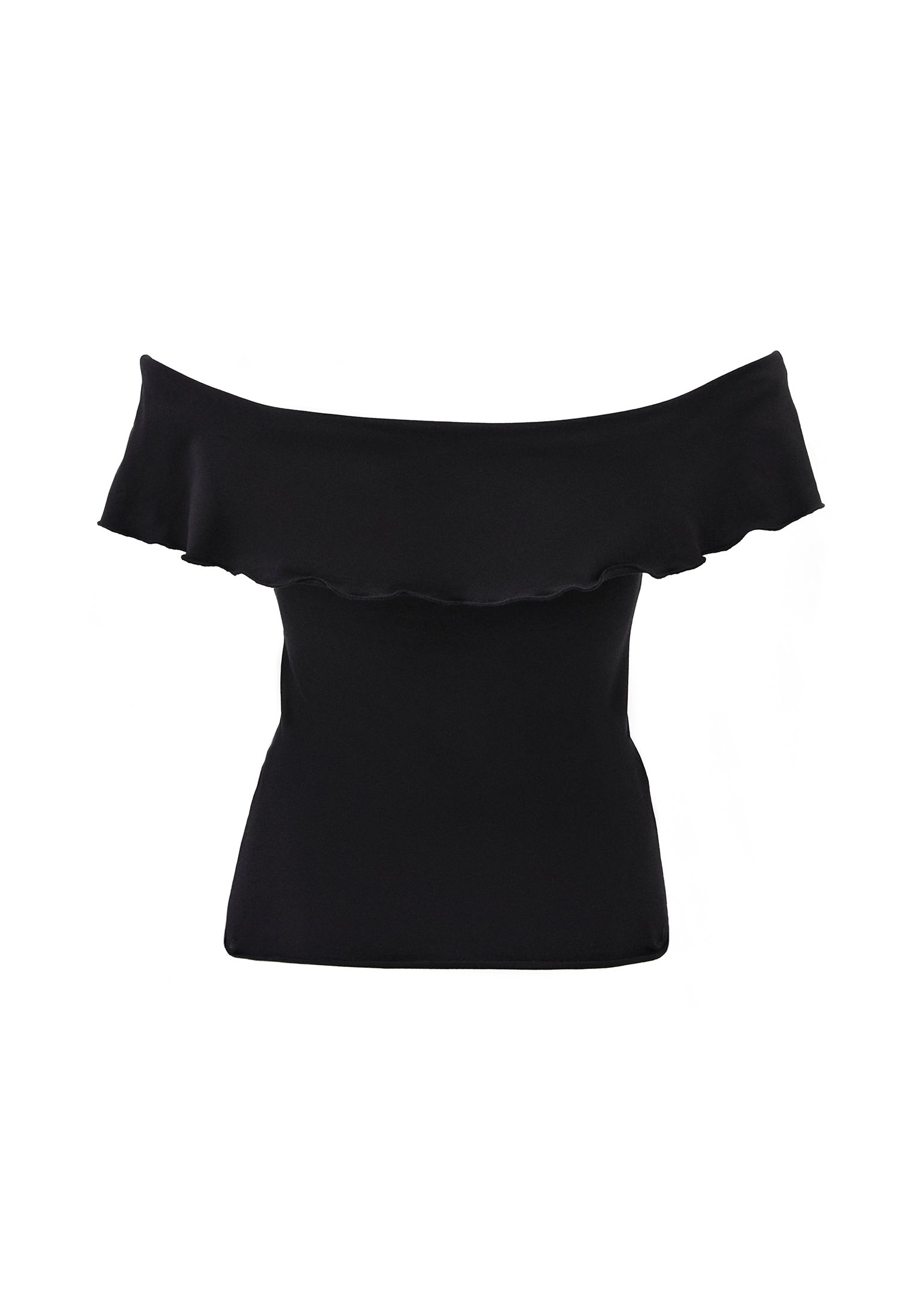 ASYMMETRIC BLOUSE - BLACK