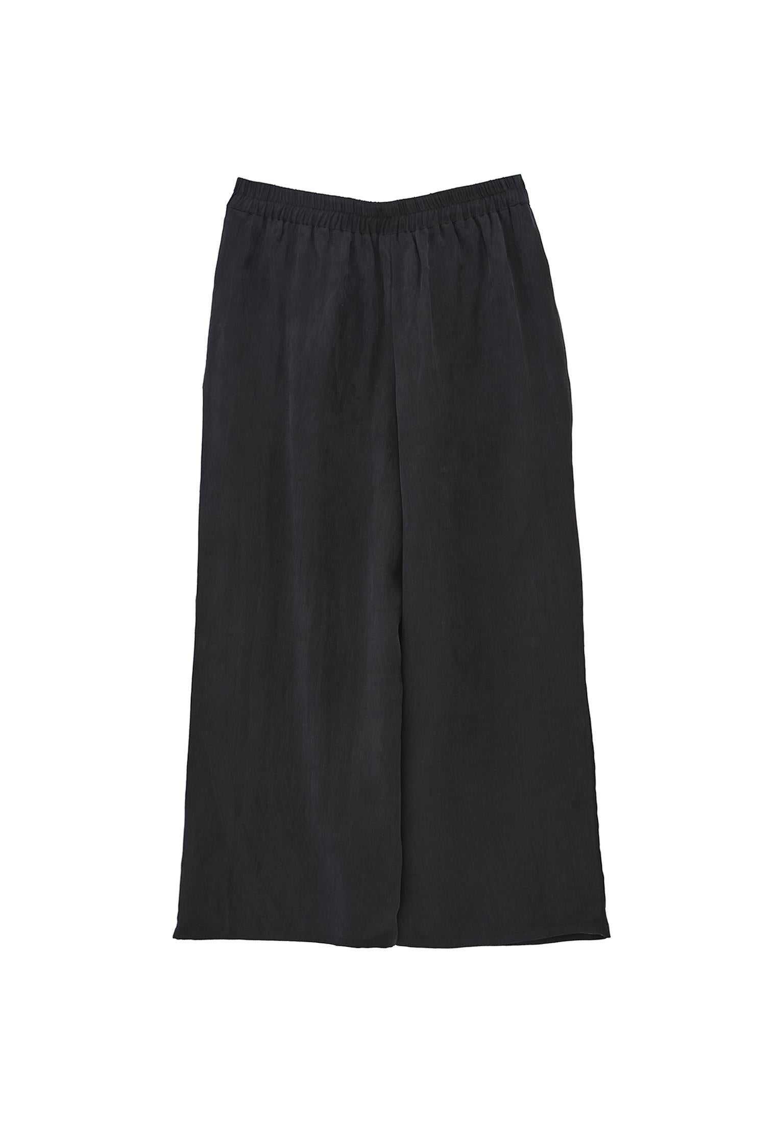 Ultra High Waist Straight Pants - BLACK