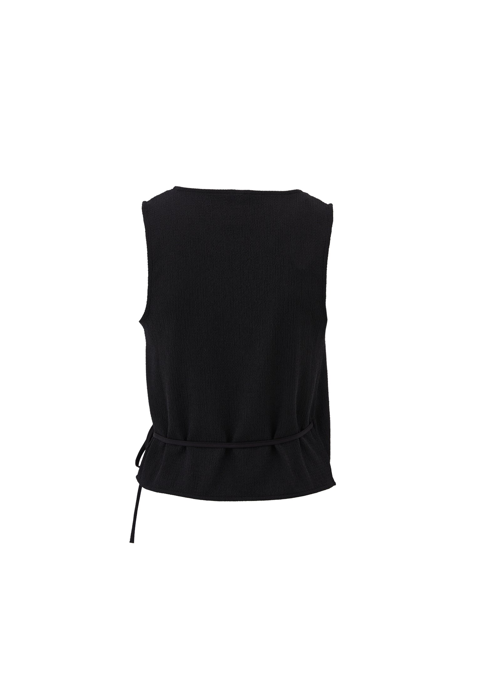 سترة مزدوجة الصدرية - أسود