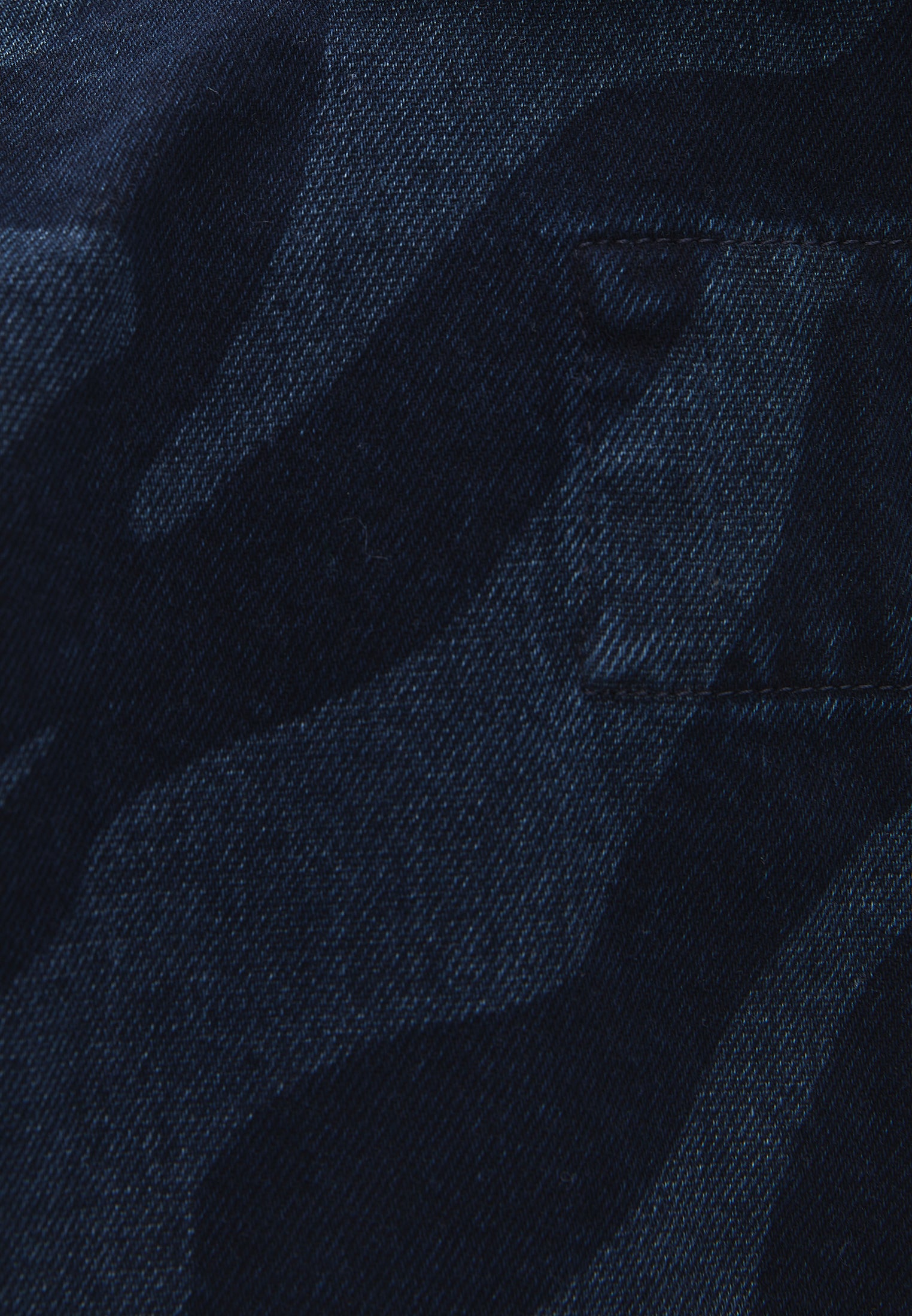 Loose Fit Denim Jacket - BLUE BLACK DENIM