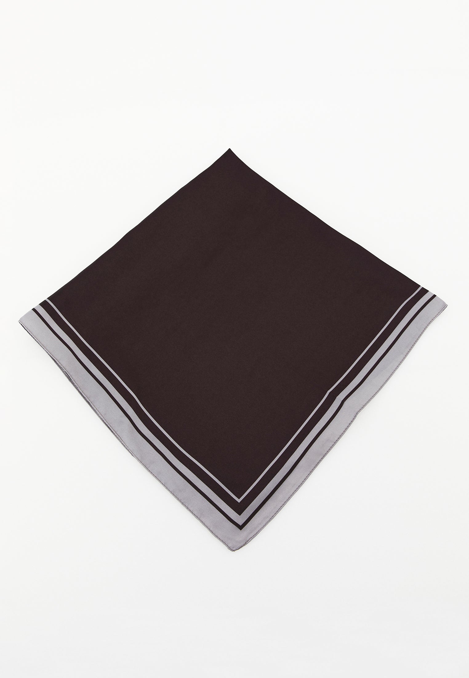 Patterned Scarf - CHOCOLATE BROWN