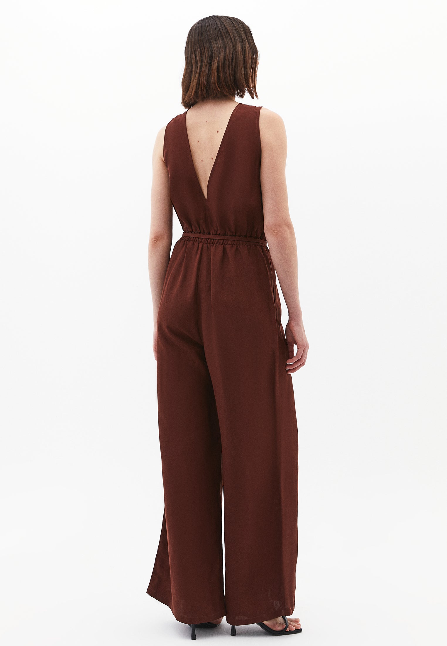 Tencel Jumpsuit - CHOCOLATE FONDANT