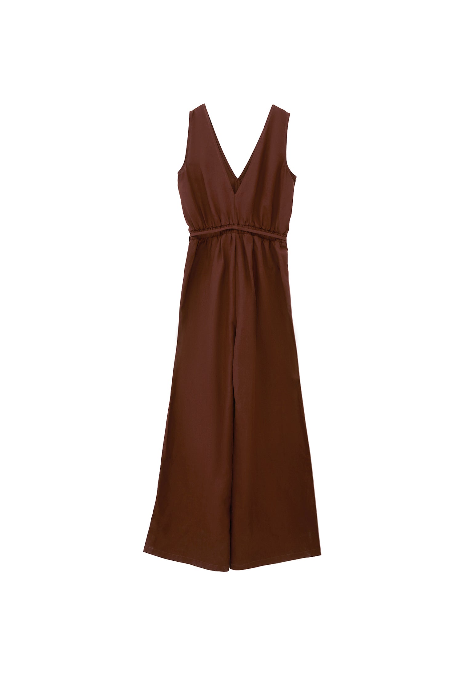 Tencel Jumpsuit - CHOCOLATE FONDANT