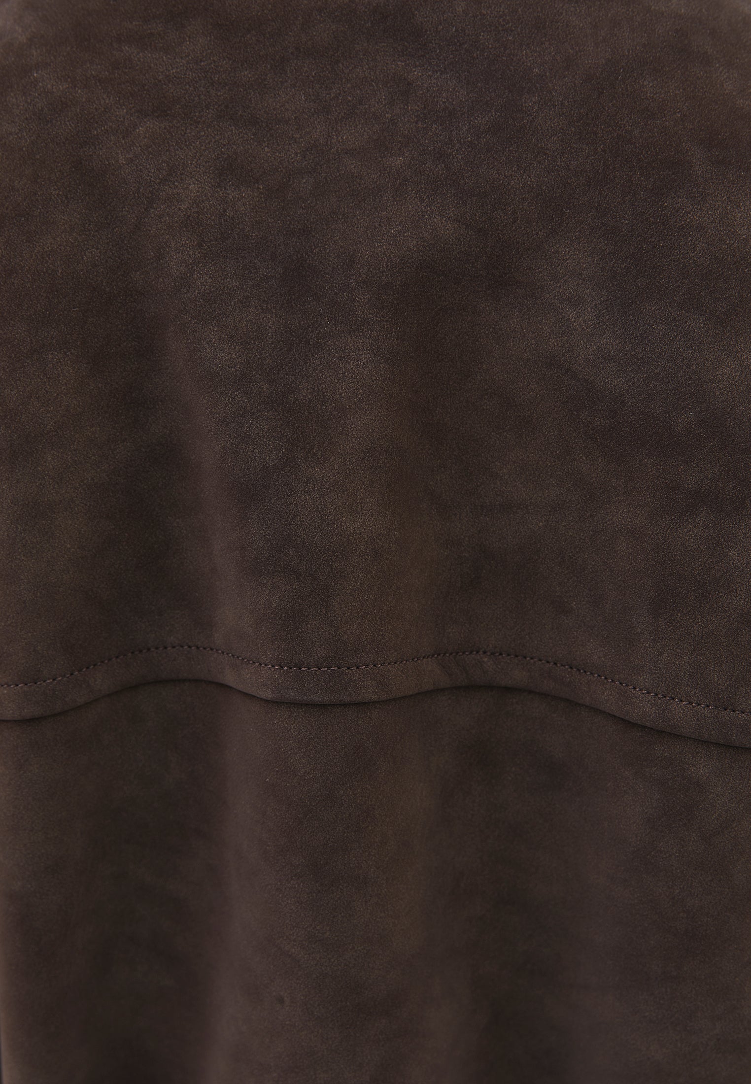 Suede Shirt Collar Jacket - CHOCOLATE TORTE
