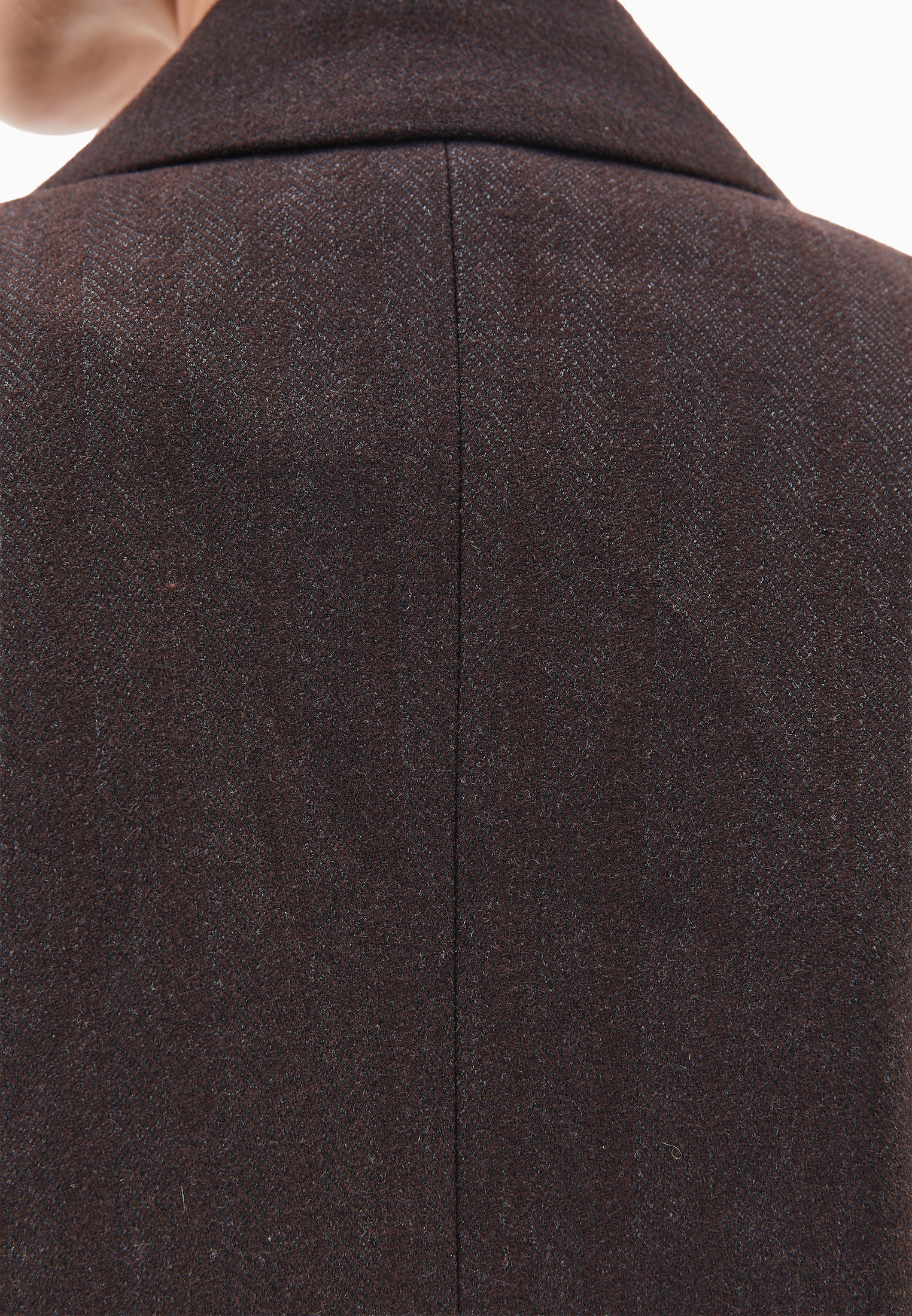 Boyfriend Fit Long Blazer - CHOCOLATE TORTE