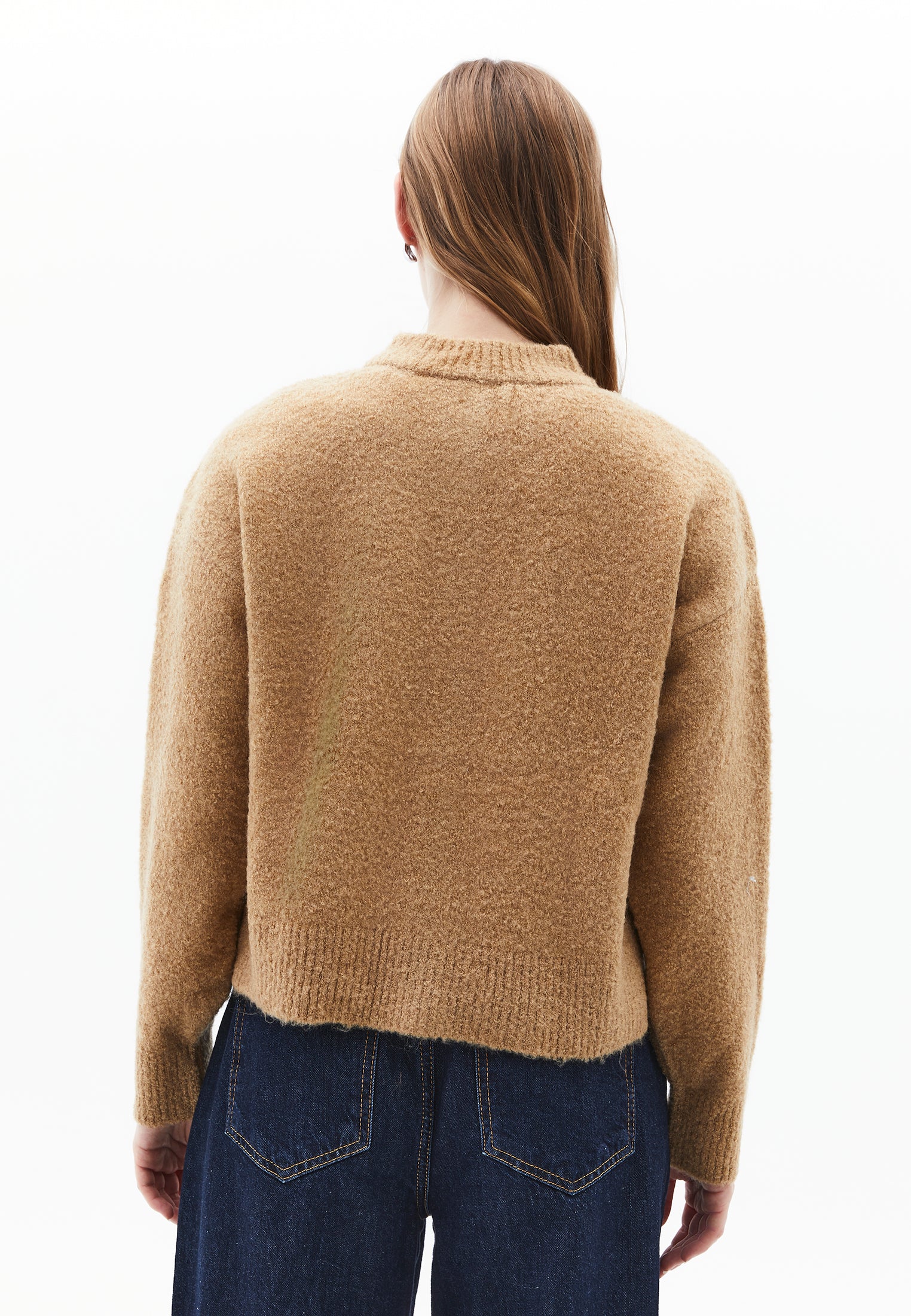 كارديجان بأكمام طويلة ناعم - مصل اللبن الرائب