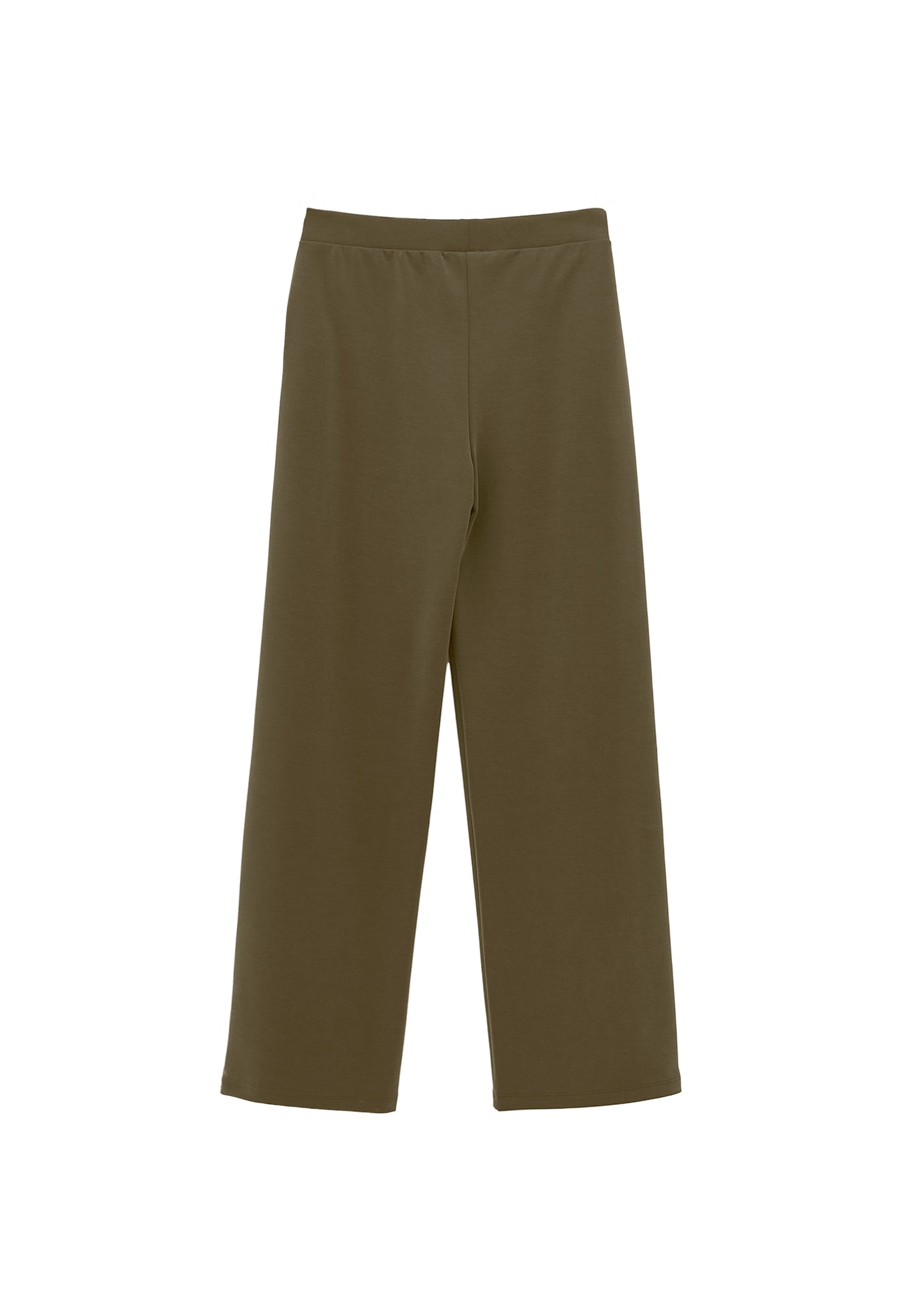 High Waist Modal Pants - DARK OLIVE