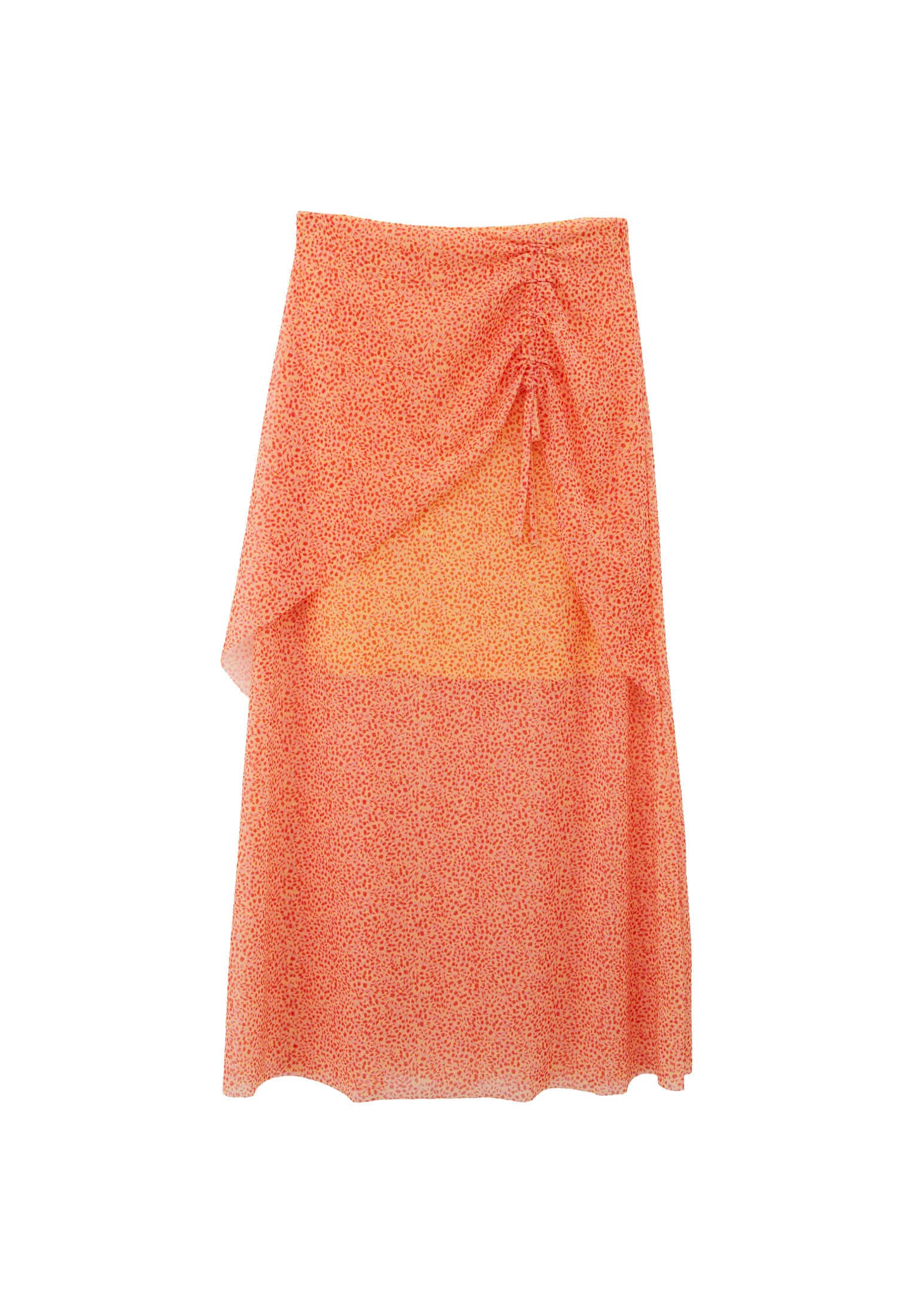 تنورة عالية الخصر - مشط منقّط