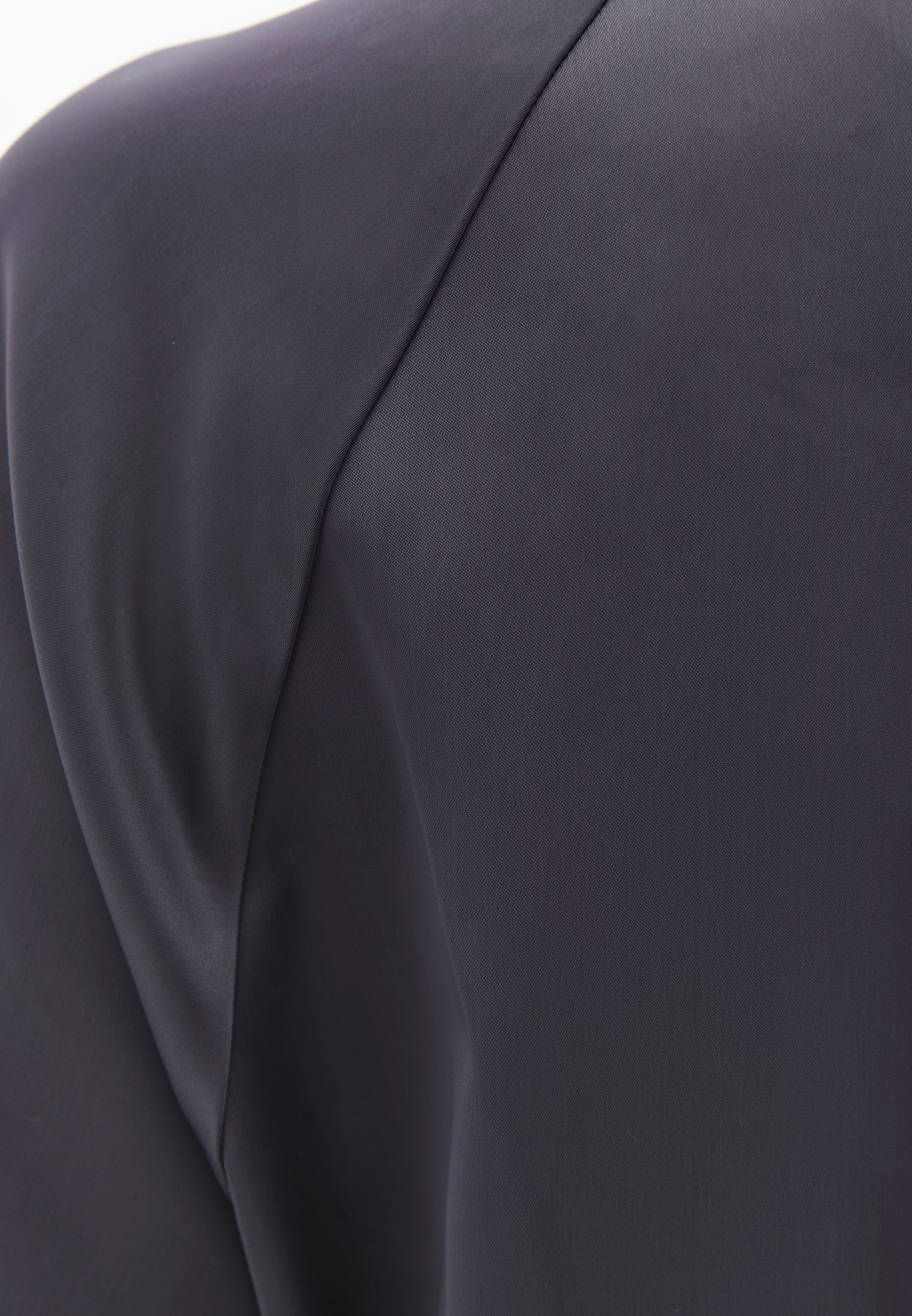 V-Neck Tie Long Sleeve Blouse - EIFFEL TOWER