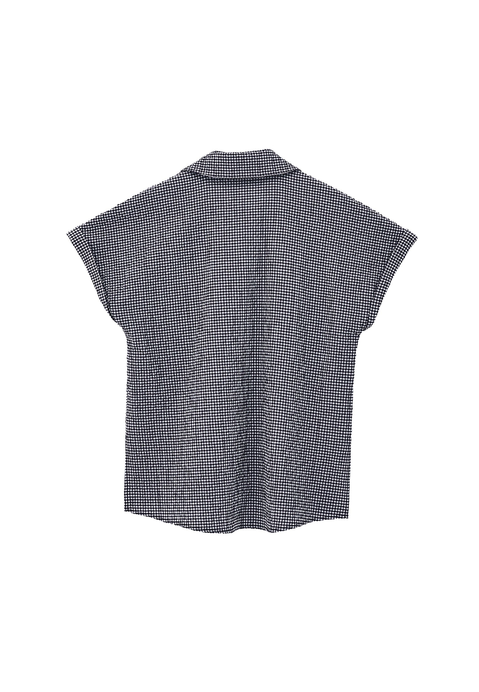 Short Sleeve Shirt - EVENING BLUE GINGHAM