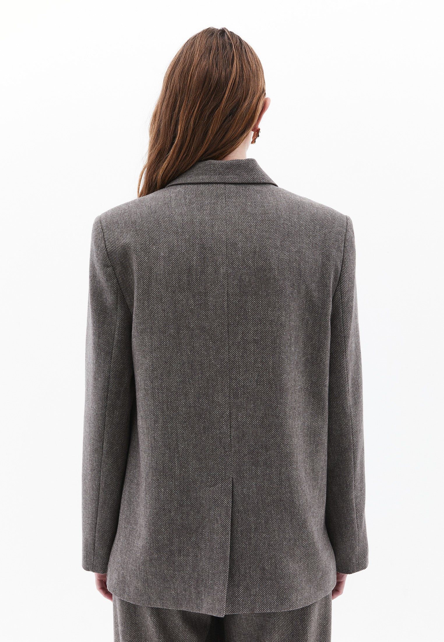 Button detailed oversized blazer jacket - FALCON