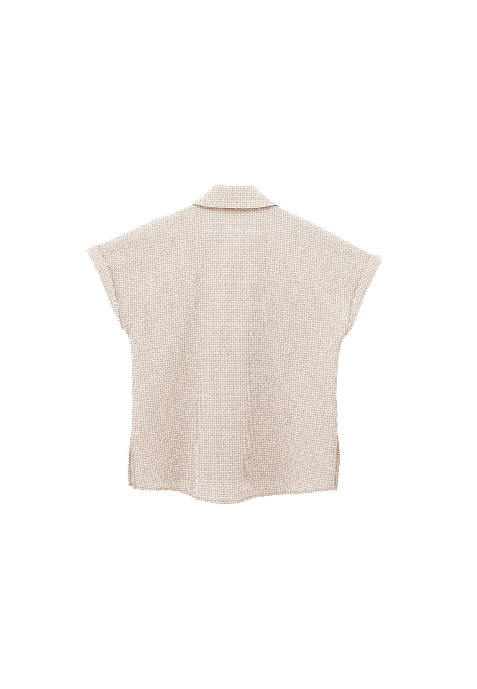 Short Sleeve Shirt - FEATHER GRAY GINGHAM