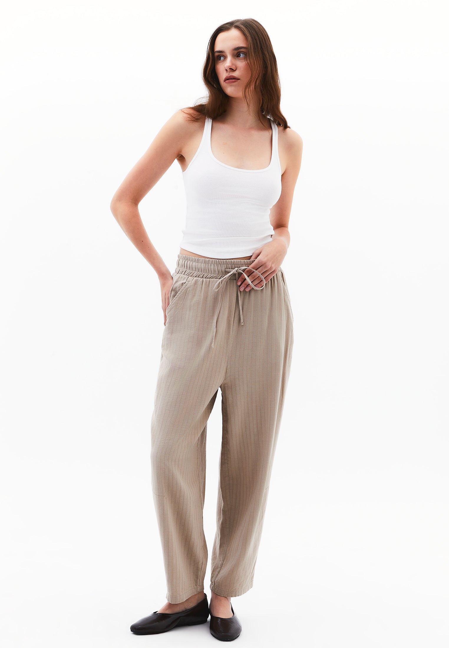 BAGGY PANTS - FEATHER GRAY