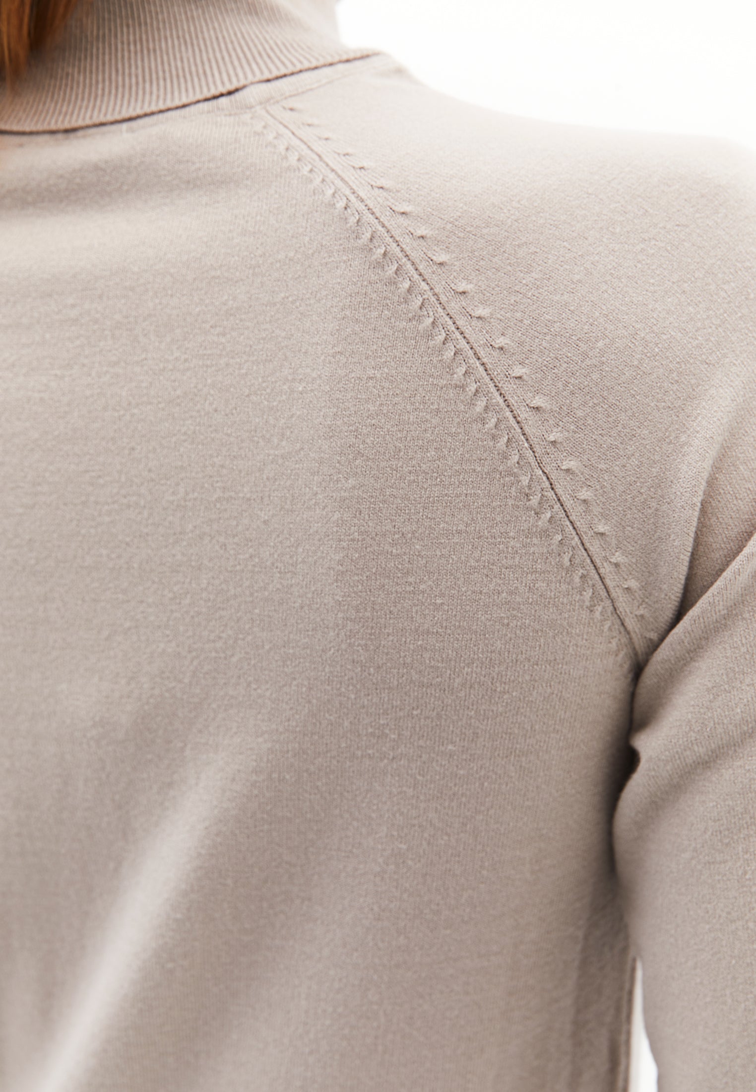 Slim Fit Turtleneck Knitwear - FEATHER GRAY