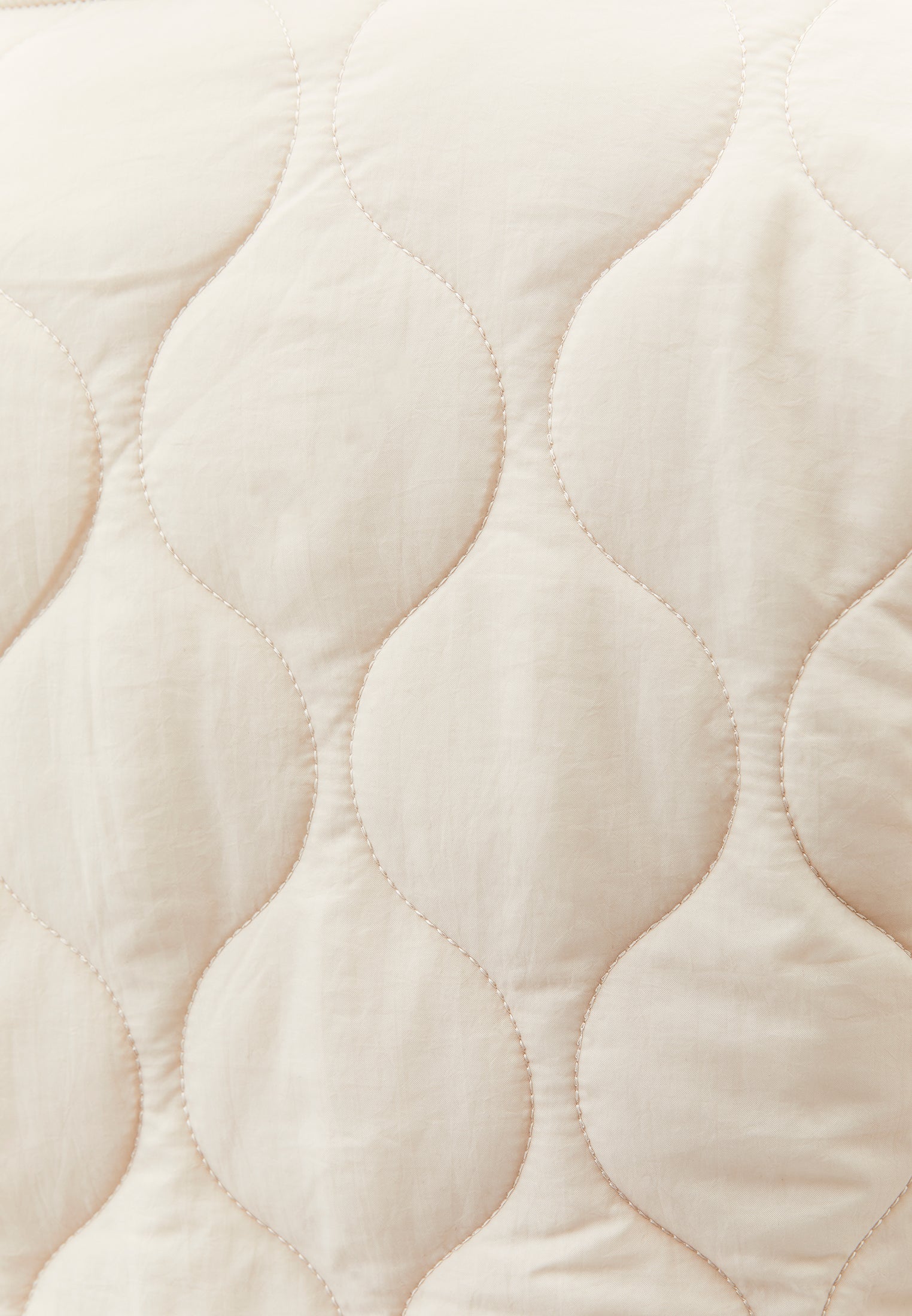 High Collar Quilted Coat - FEATHER GRAY