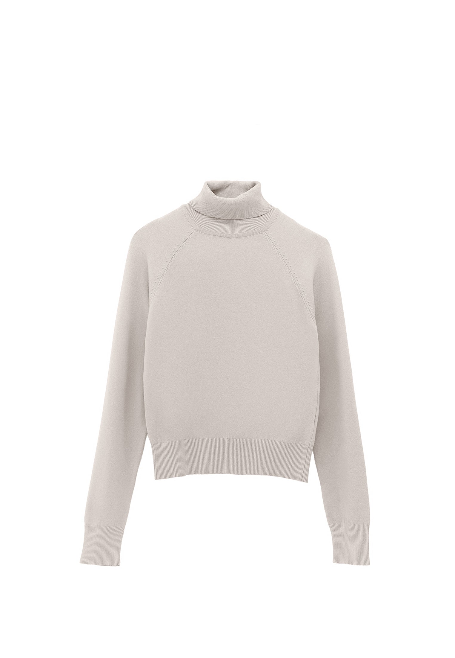 Slim Fit Turtleneck Knitwear - FEATHER GRAY