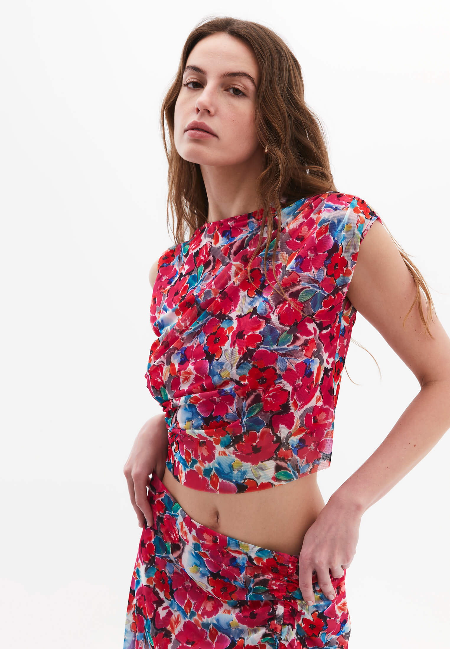 MESH TANK TOP - FLOWER COMB