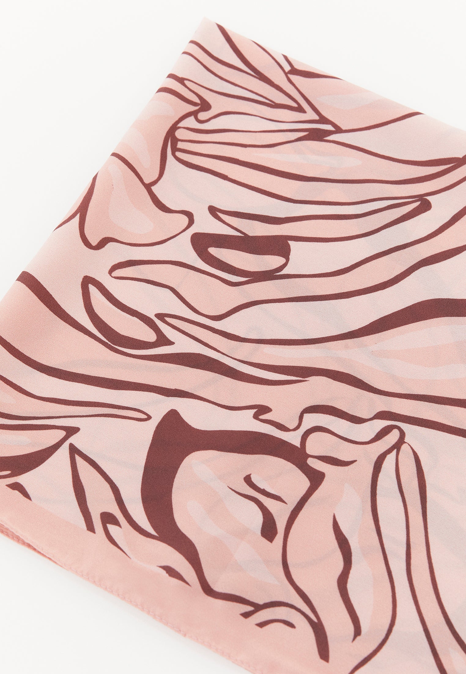 Patterned Scarf - FLOWER COMB