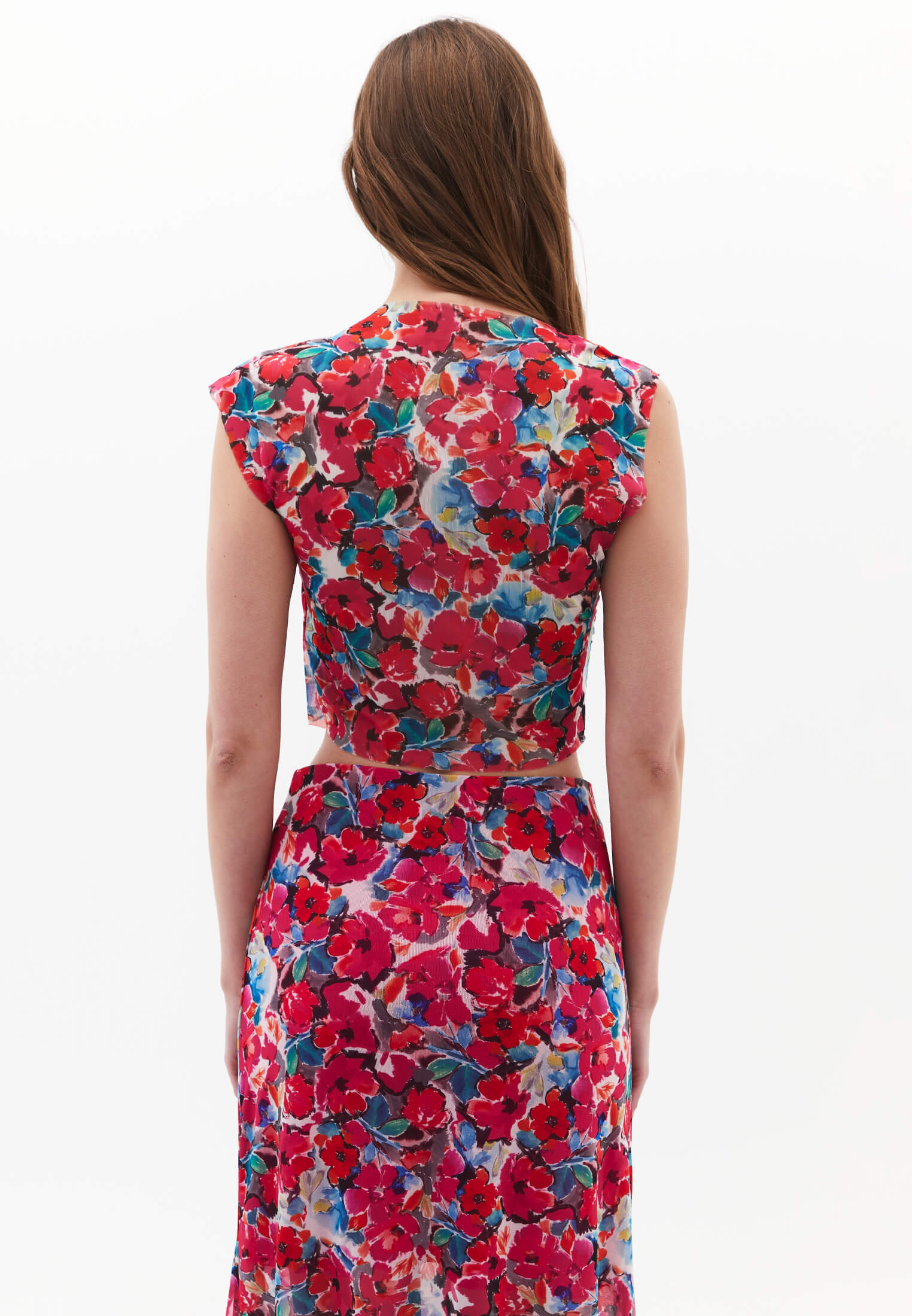 MESH TANK TOP - FLOWER COMB